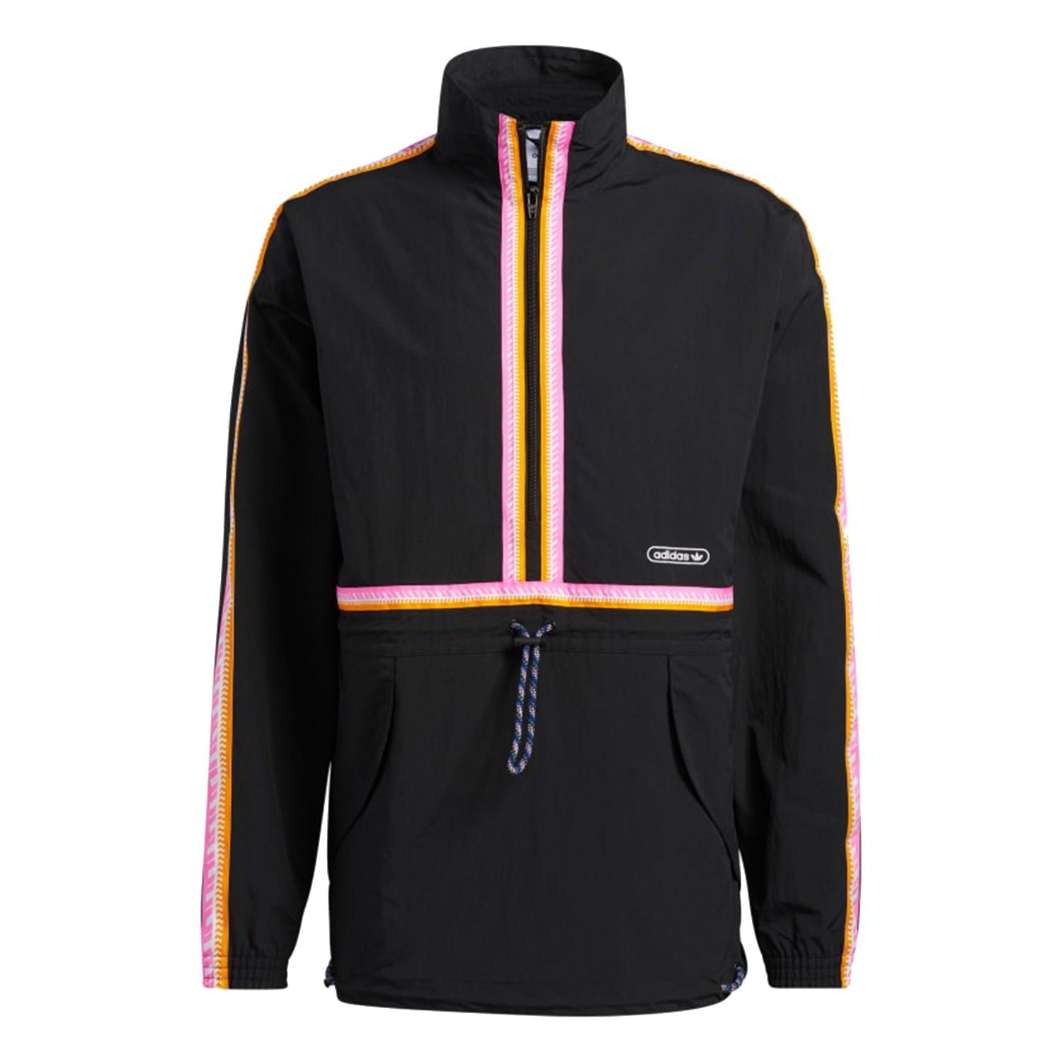 adidas Originals Taped Anorak Jacket - Black - ViaductClothing - -