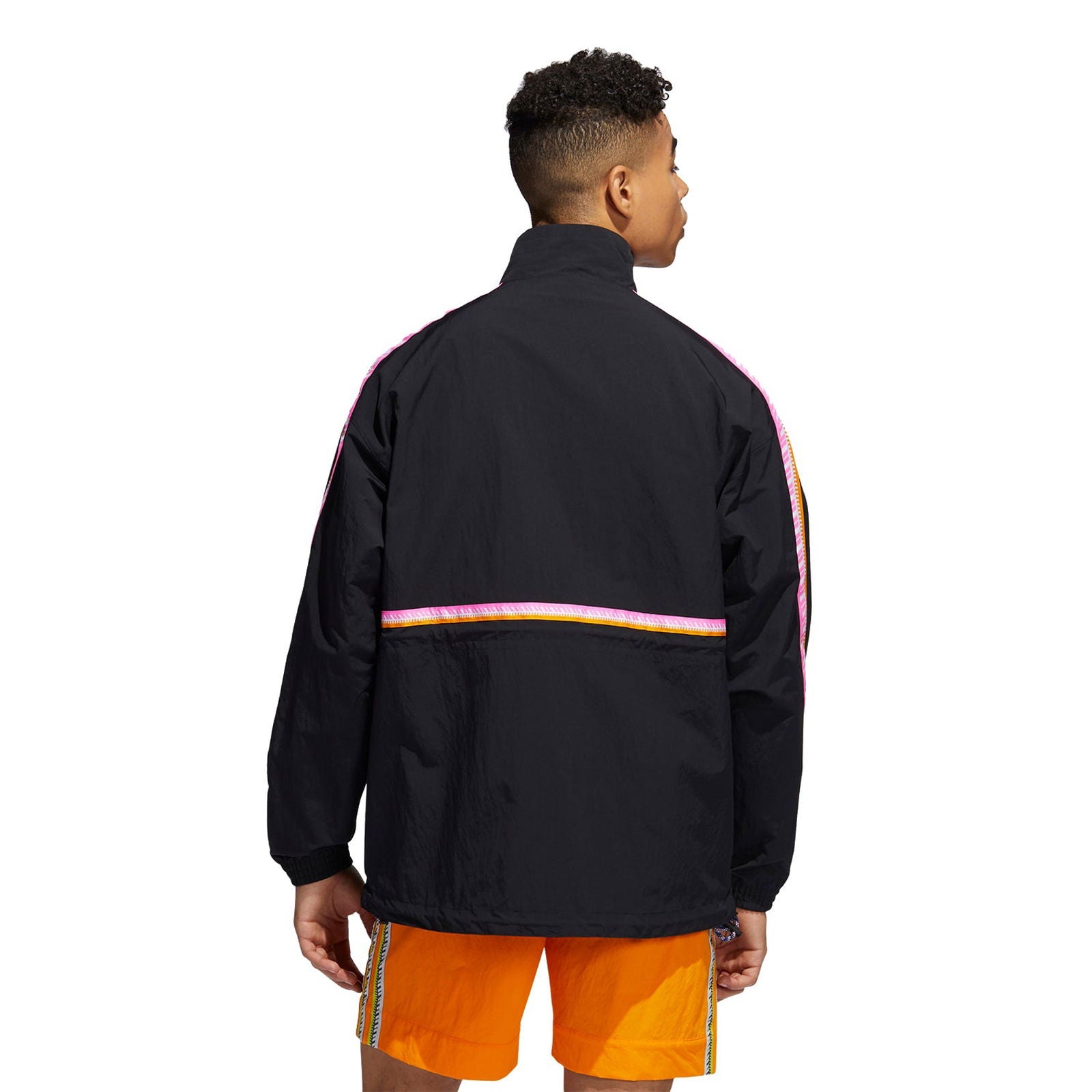 adidas Originals Taped Anorak Jacket - Black - ViaductClothing - -