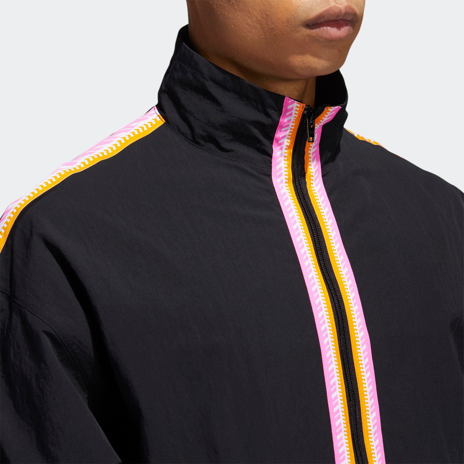 adidas Originals Taped Anorak Jacket - Black - ViaductClothing - -