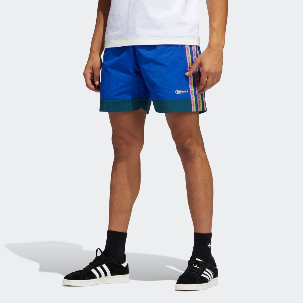 adidas Originals Taped Shorts - Blue - ViaductClothing - -