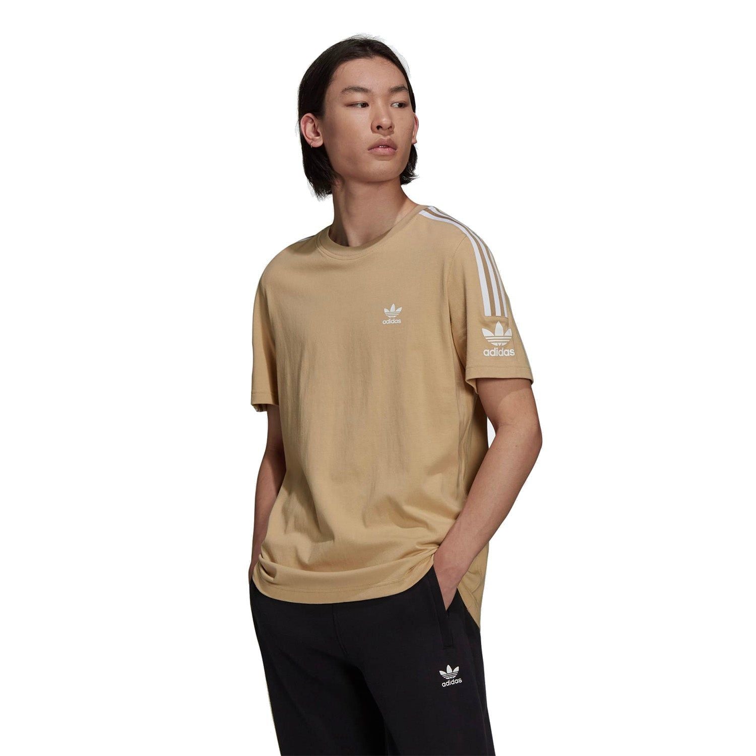 adidas Originals Tech Tee - Beige - ViaductClothing - -
