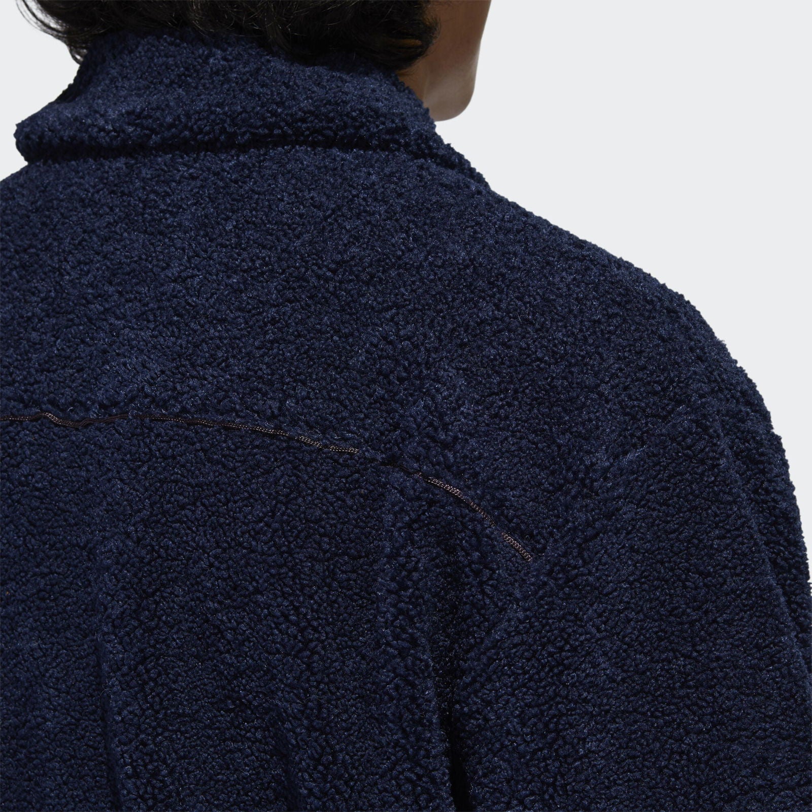 adidas Originals Teddy Bear Fleece Jacket - Navy - ViaductClothing - -