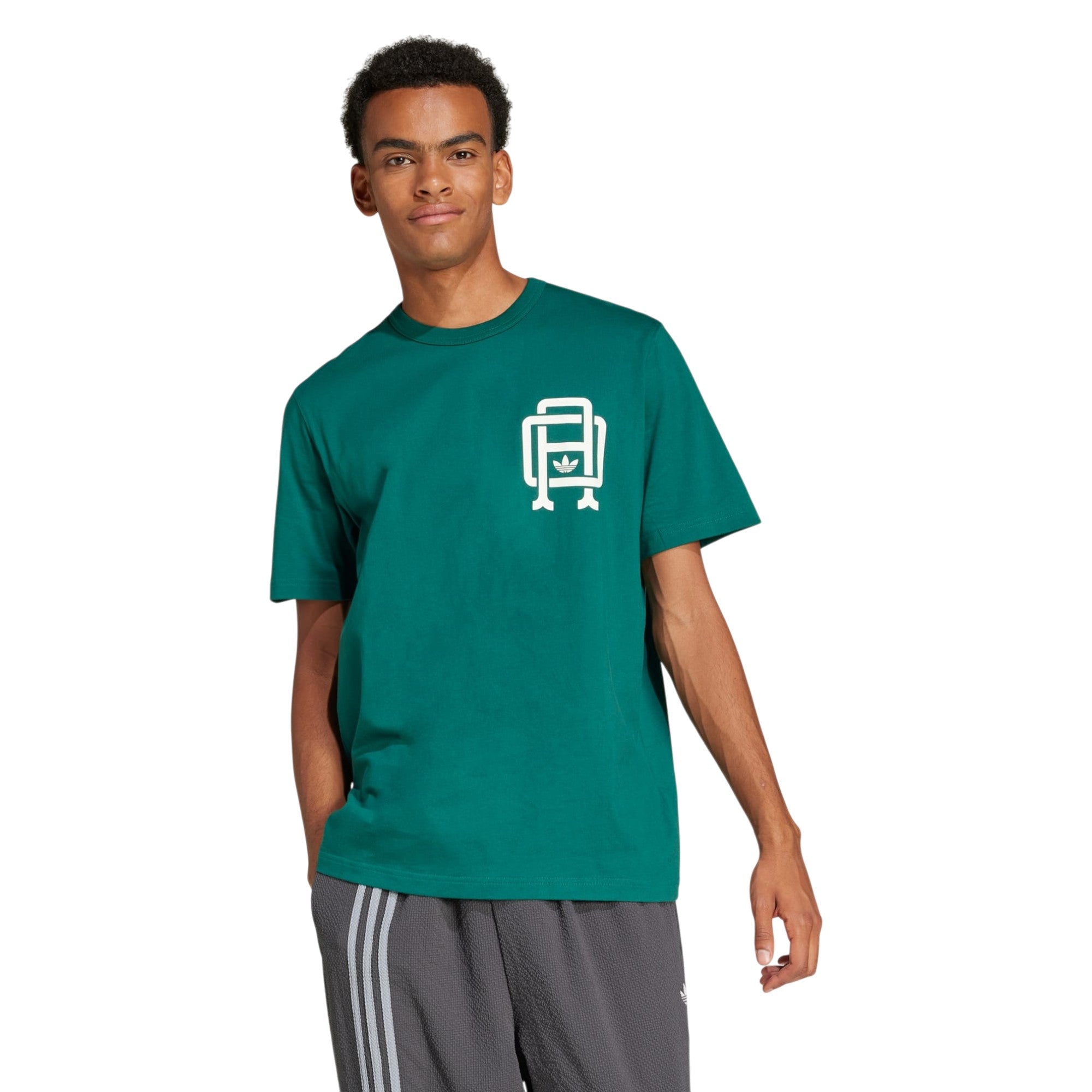 adidas Originals Men's Varsity Essentials Graphic T-Shirt - Green