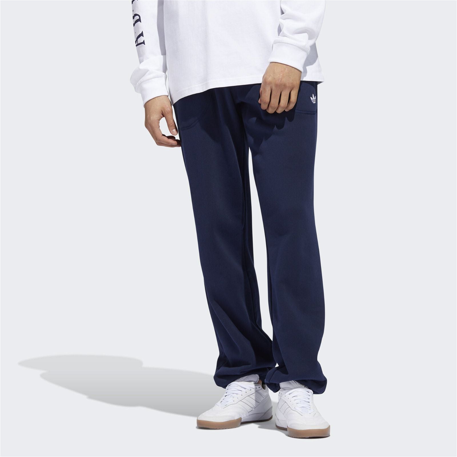 adidas Originals Terry Cotton Pants - Navy - ViaductClothing - -