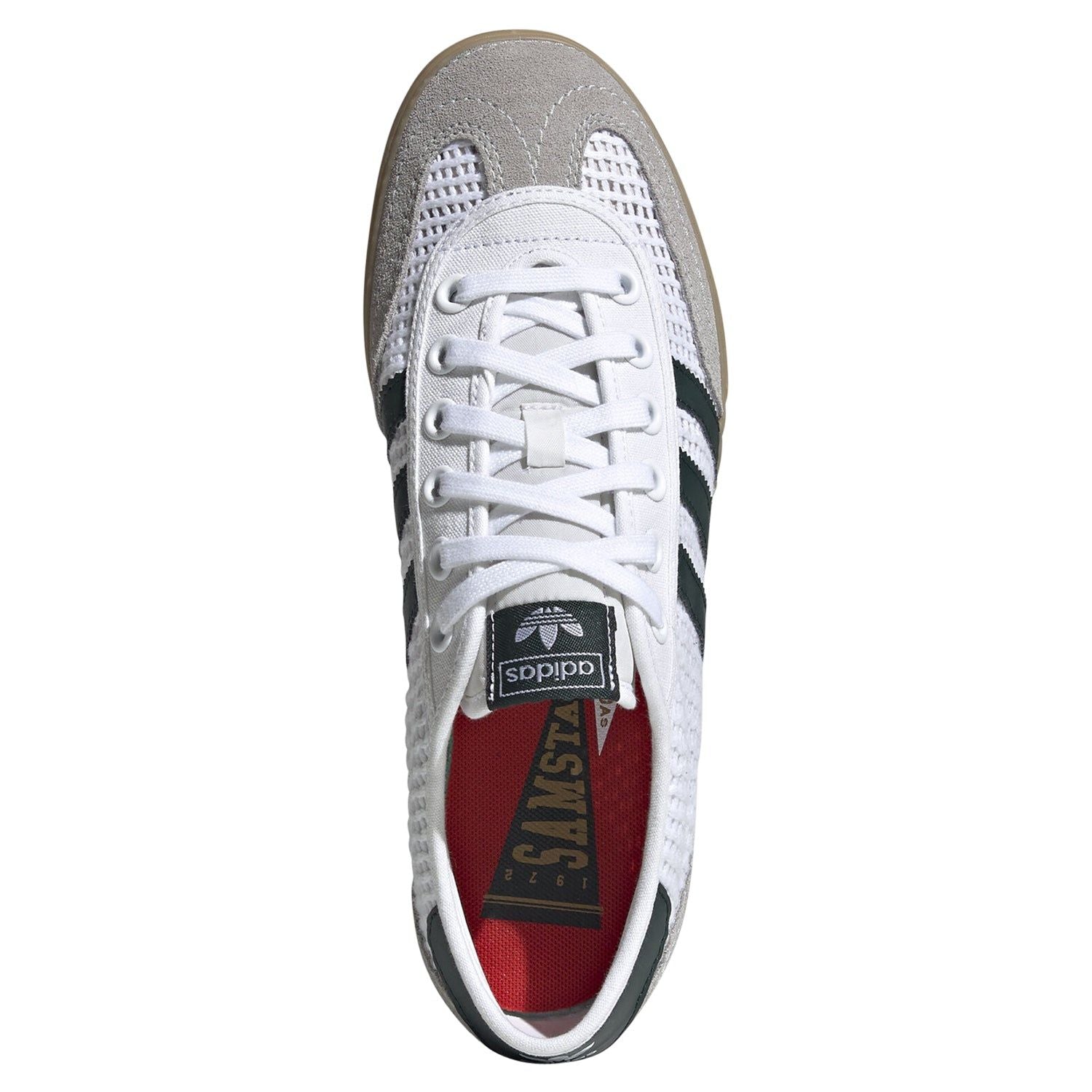 adidas Originals Tischtennis Samstag Trainers - White & Gum - ViaductClothing - -