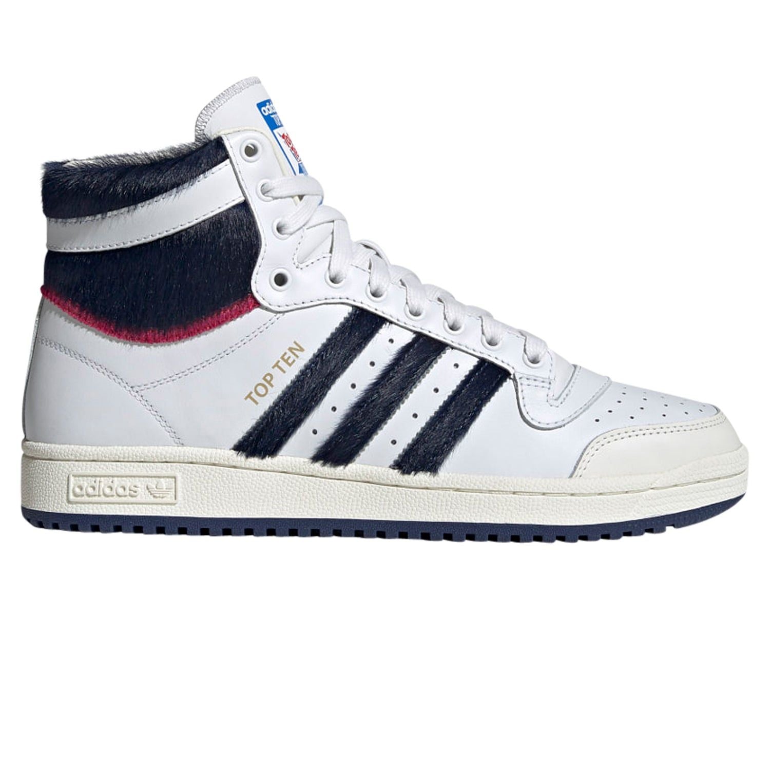 adidas Originals Top Ten Trainers - White & Faux - ViaductClothing - -