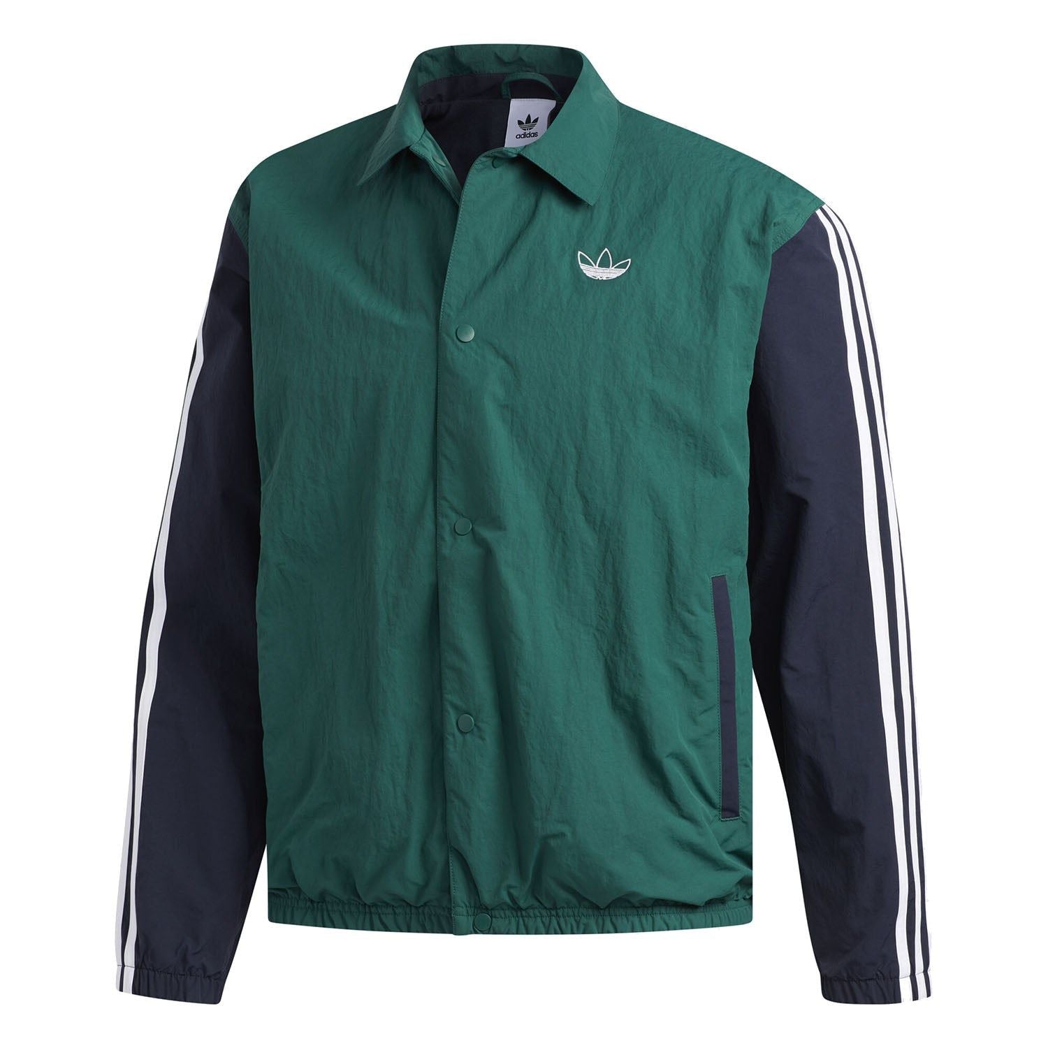 adidas Originals Trefoil Coach Jacket - Collegiate Green - ViaductClothing - -