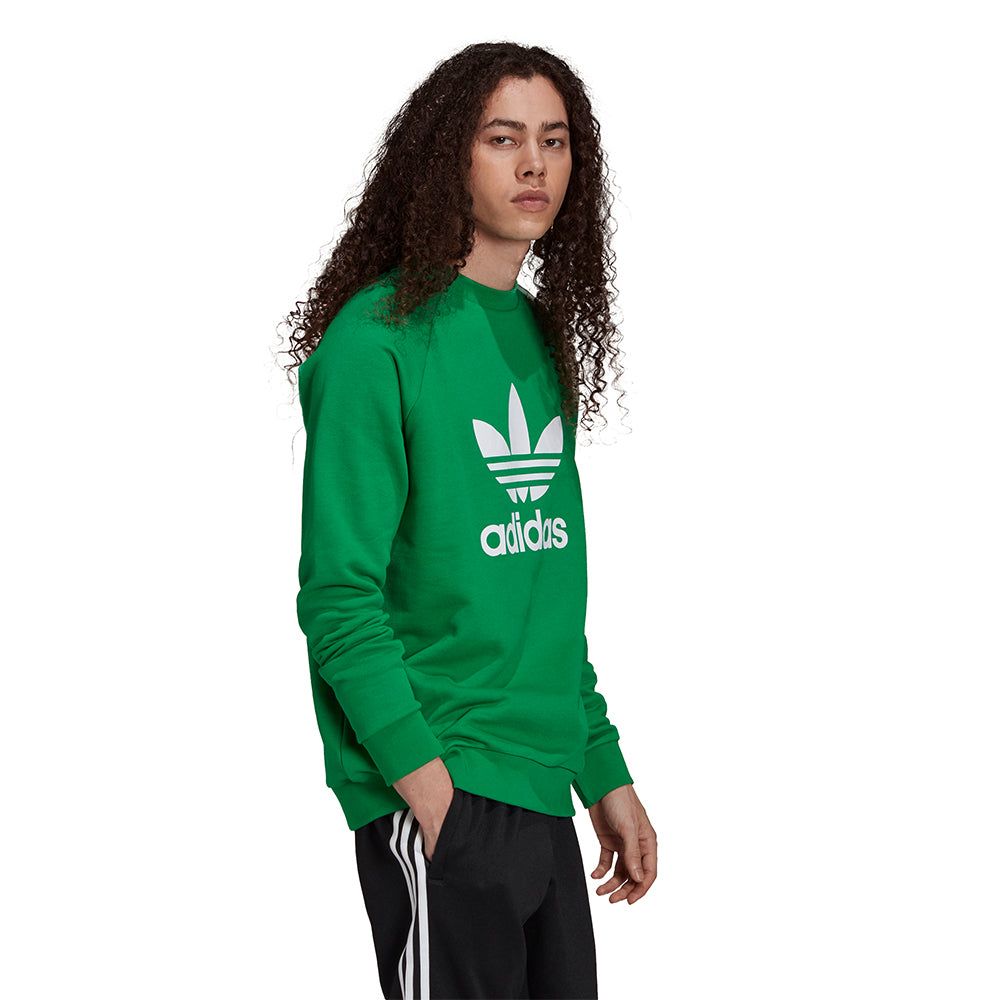 adidas Originals Trefoil Crew Sweatshirt - Green - ViaductClothing - -