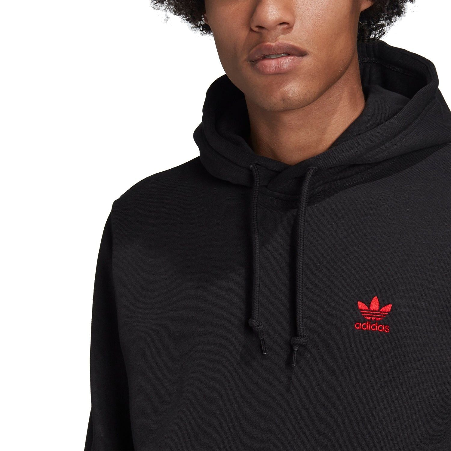 adidas Originals Trefoil Essentials Hoodie - Black - ViaductClothing - -