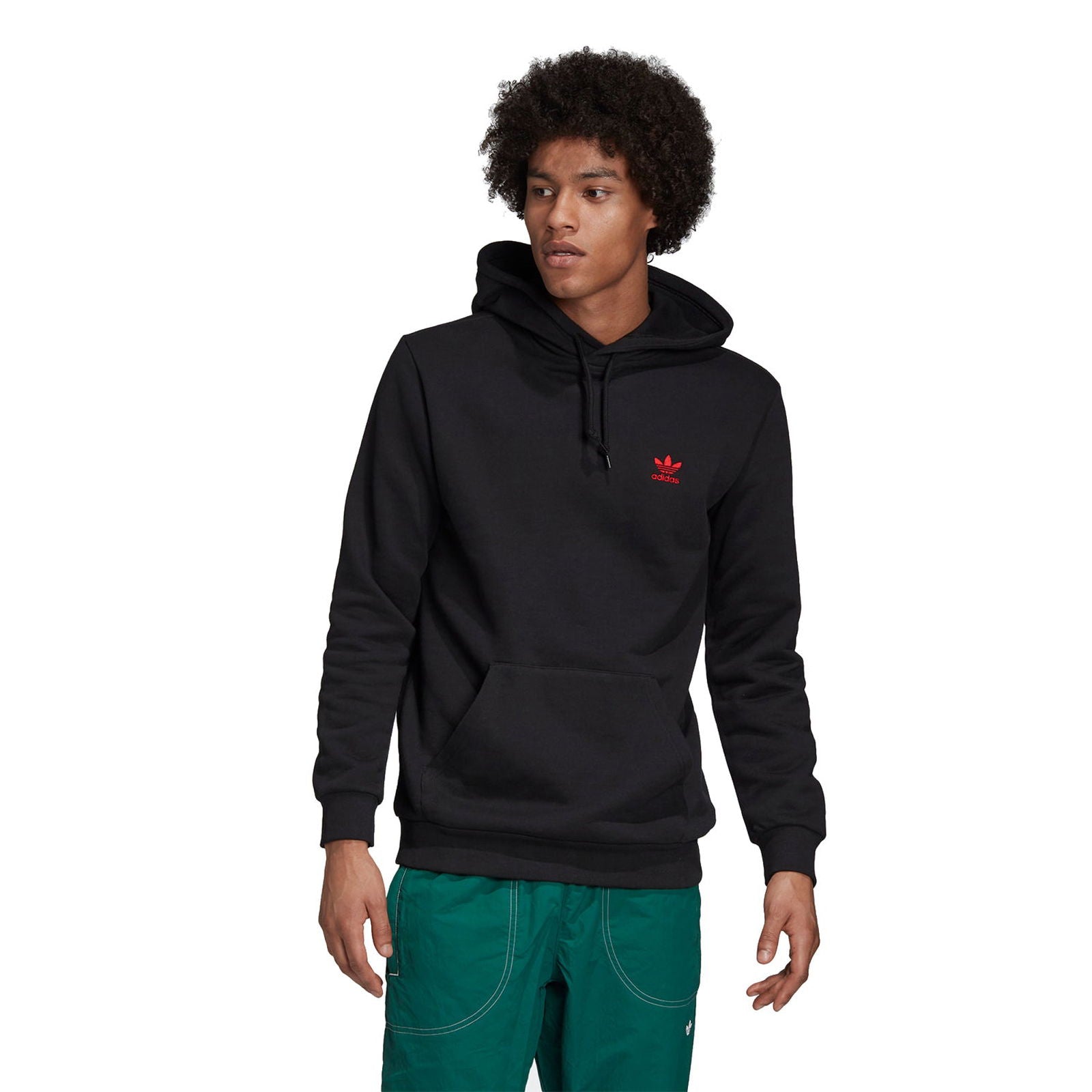 adidas Originals Trefoil Essentials Hoodie - Black - ViaductClothing - -