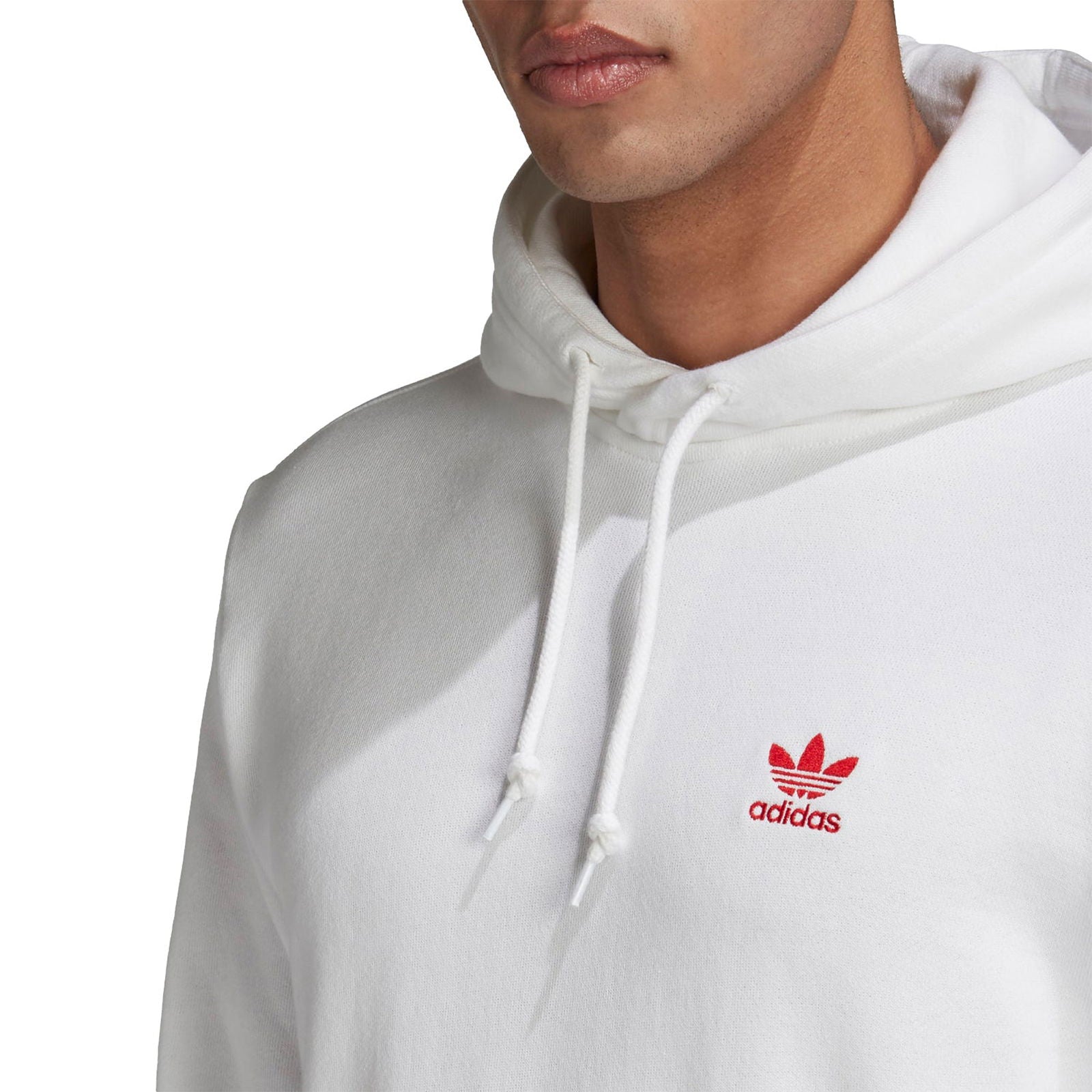 adidas Originals Trefoil Essentials Hoodie - White - ViaductClothing - -