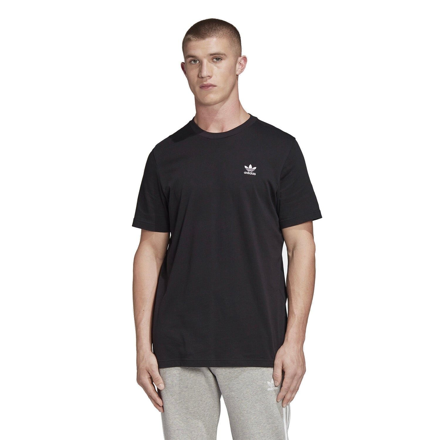 adidas Originals Trefoil Essentials T-Shirt - Black - ViaductClothing - -