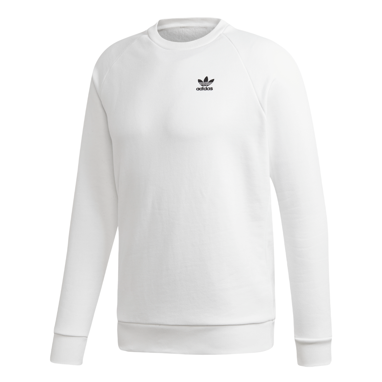 adidas Originals Trefoil Essesentials Crewneck Sweatshirt - White - ViaductClothing - -