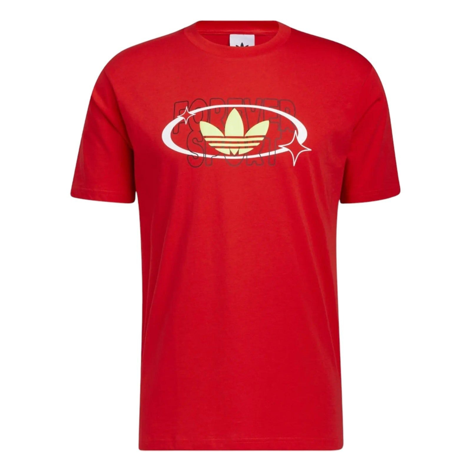 adidas Originals Trefoil Forever Tee - Red - ViaductClothing - -