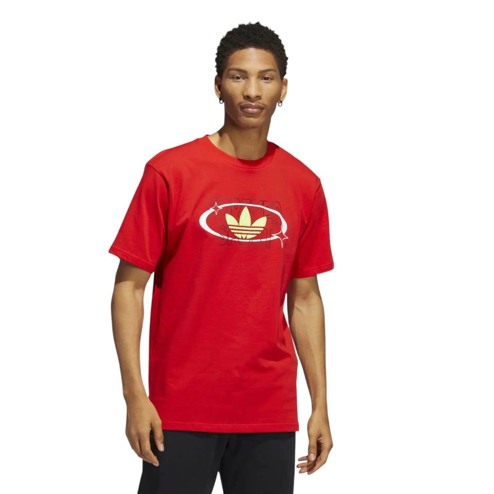 adidas Originals Trefoil Forever Tee - Red - ViaductClothing - -