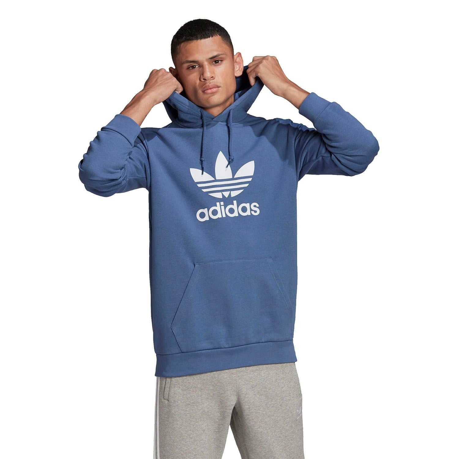 adidas Originals Trefoil Hoodie - Crew Blue - ViaductClothing - -