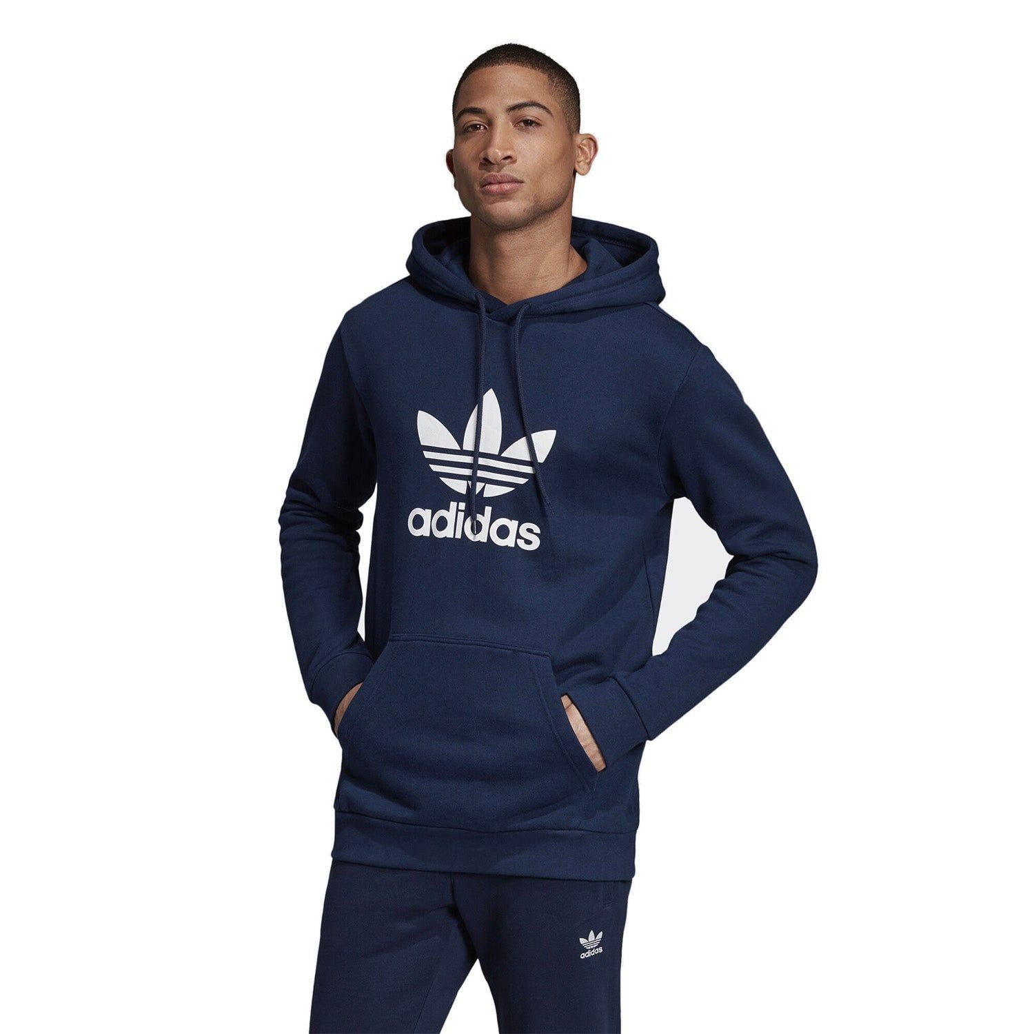 adidas Originals Trefoil Hoodie - Navy - ViaductClothing - -