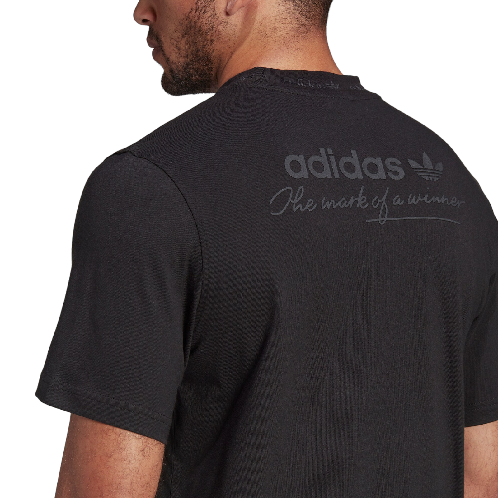 adidas Originals Trefoil Linear Tee - Black - ViaductClothing - -