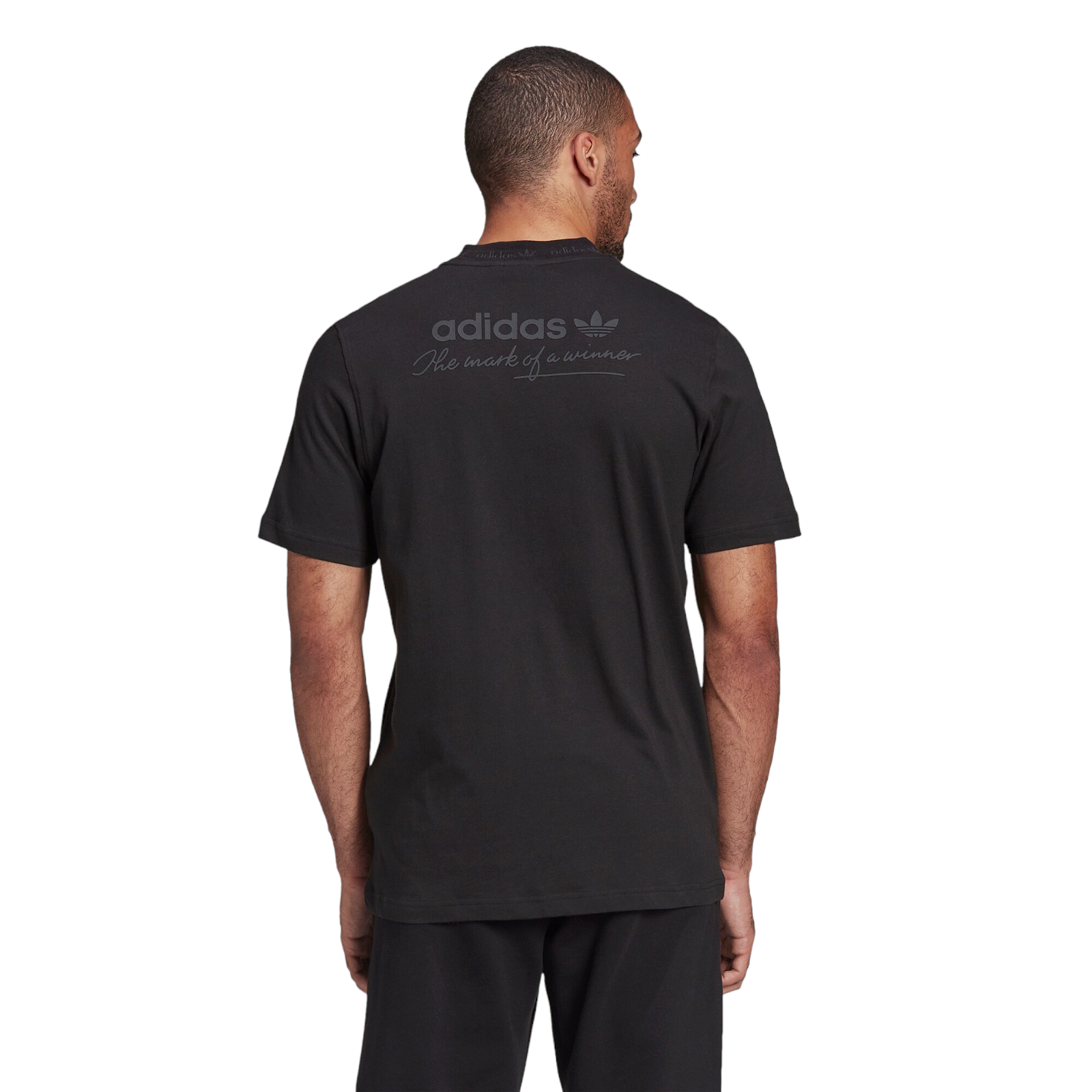 adidas Originals Trefoil Linear Tee - Black - ViaductClothing - -