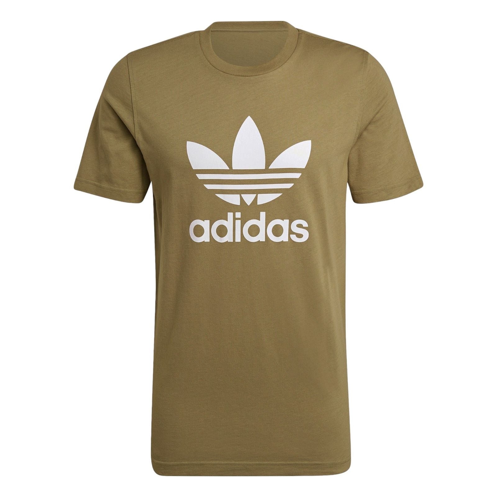 adidas Originals Trefoil Logo Print T Shirt - Orbit Green - ViaductClothing - -