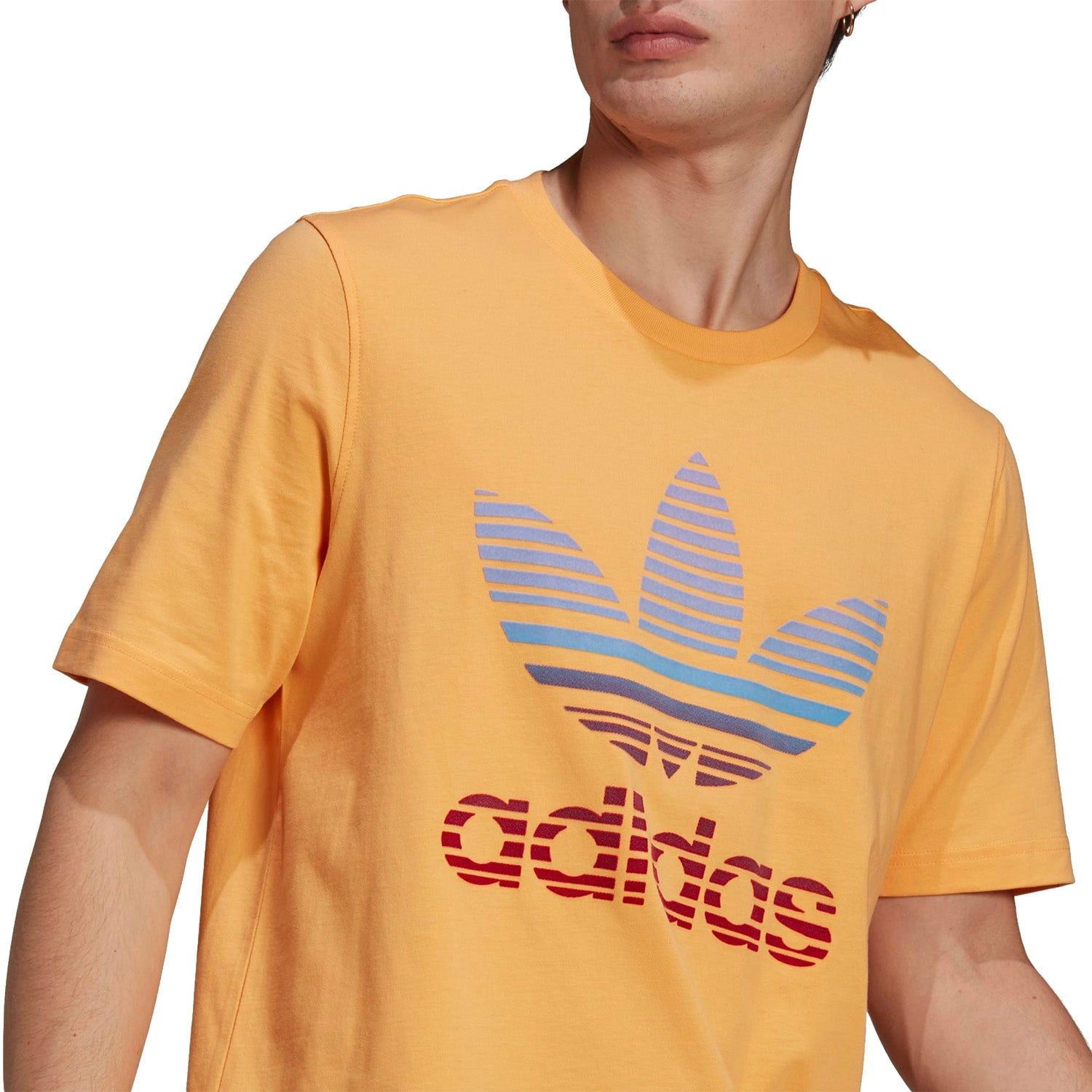 adidas Originals Trefoil Ombré T-Shirt - Hazy Orange - ViaductClothing - -