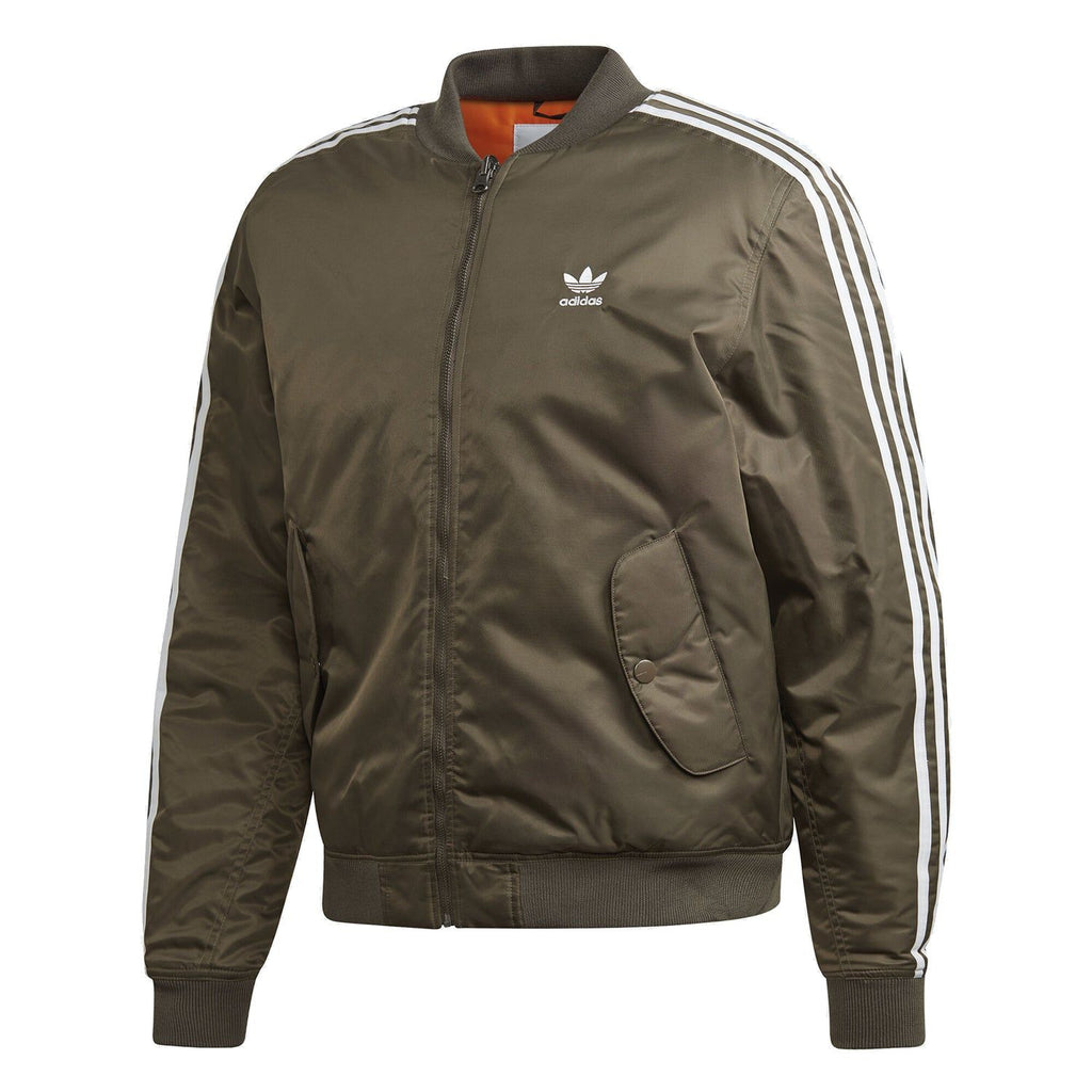 adidas Originals Trefoil Padded Bomber Green ED5826 ViaductClothing
