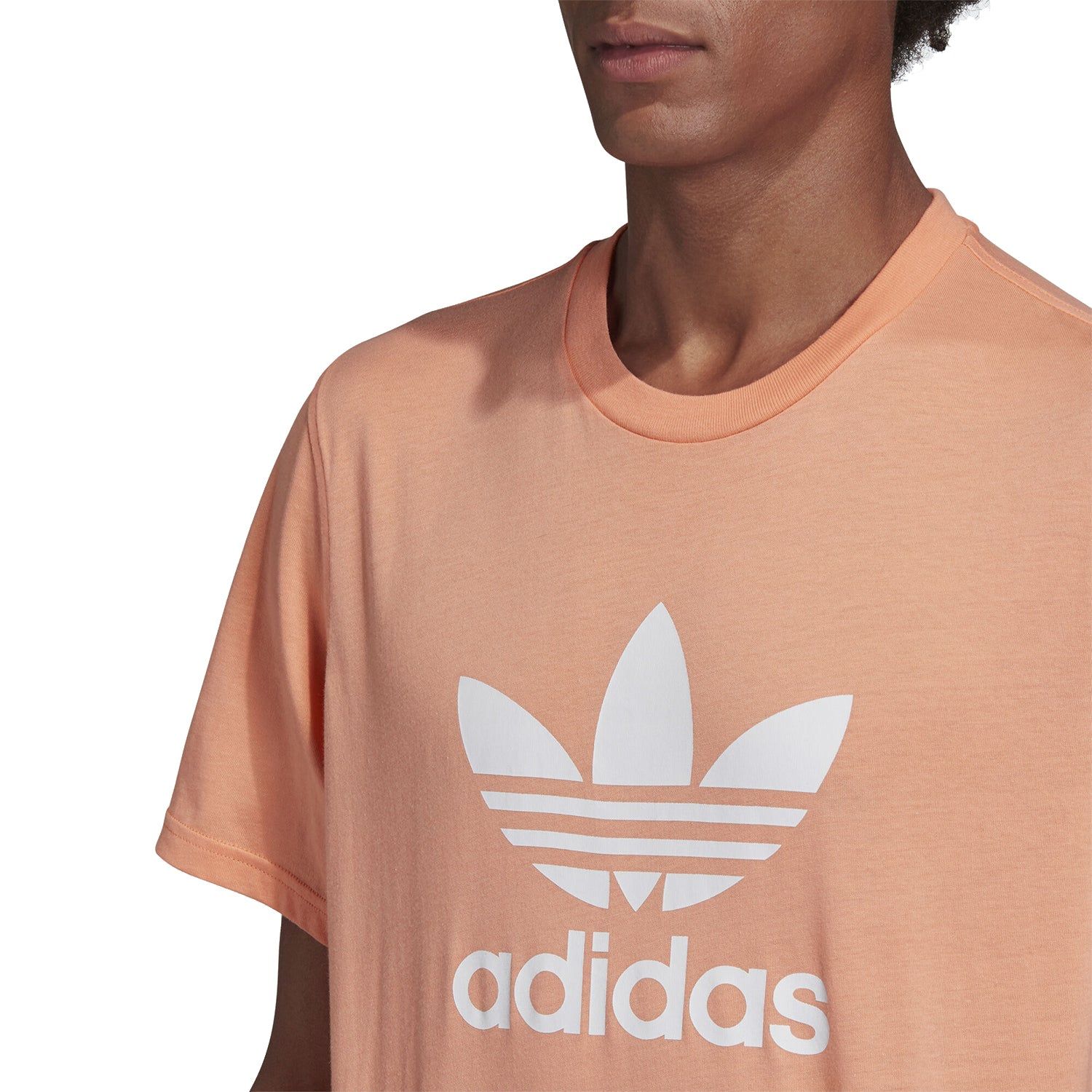 adidas Originals Trefoil T-Shirt - Chalk Orange - ViaductClothing - -