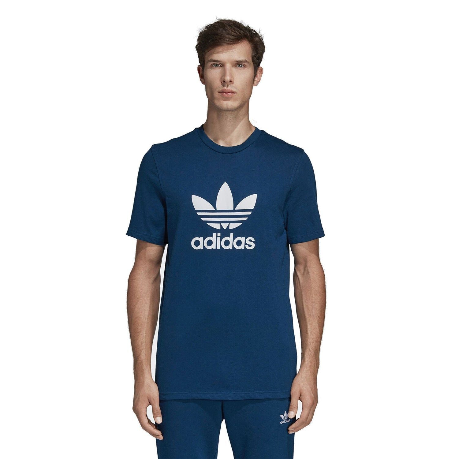 adidas Originals Trefoil T-Shirt - Navy - ViaductClothing - -