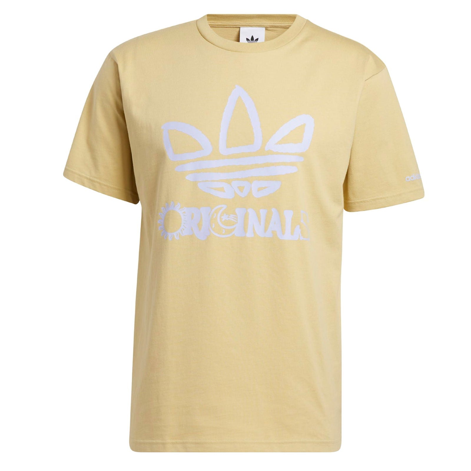 adidas Originals Trefoil T-Shirt - Yellow - ViaductClothing - -