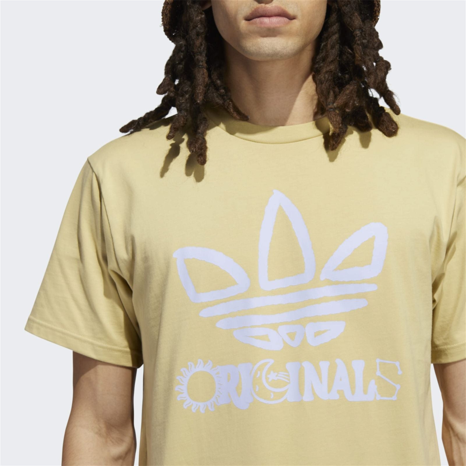 adidas Originals Trefoil T-Shirt - Yellow - ViaductClothing - -