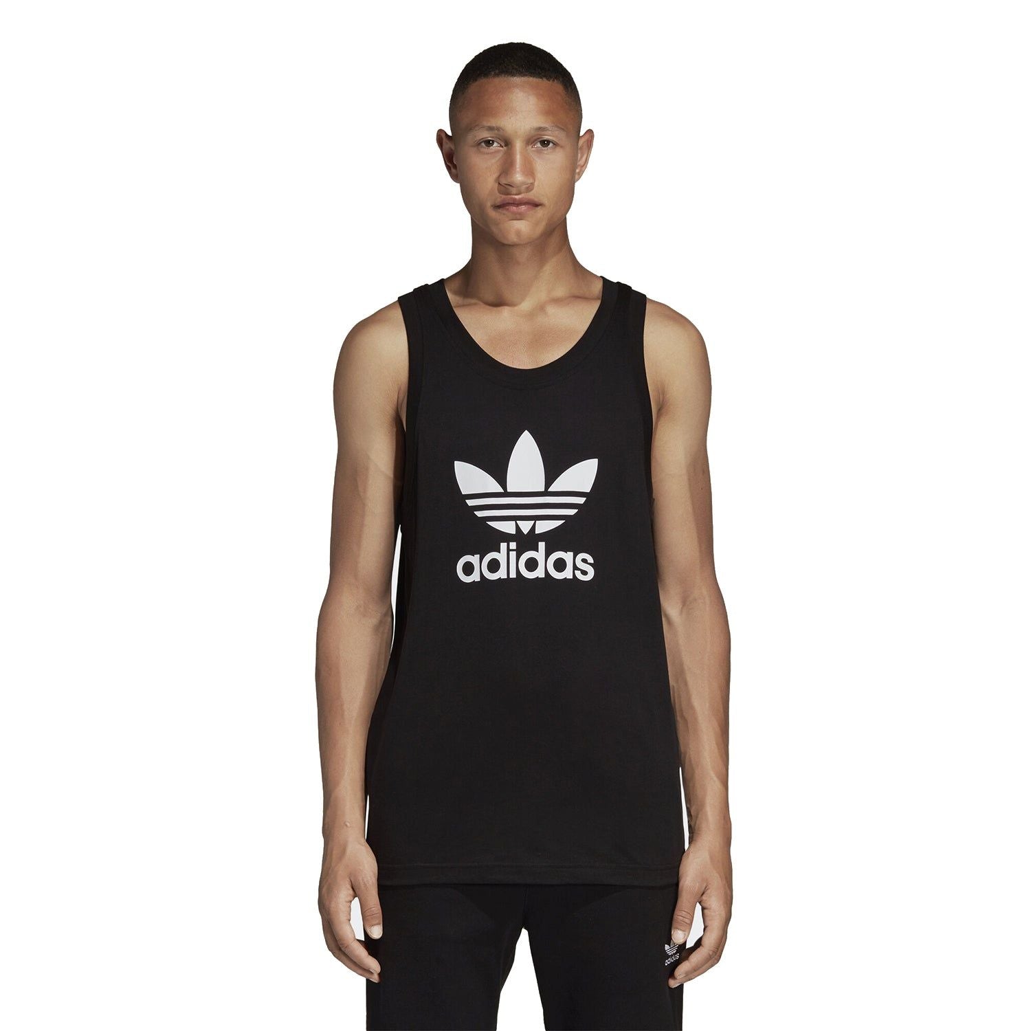 adidas Originals Trefoil Tank Top - Black - ViaductClothing - -