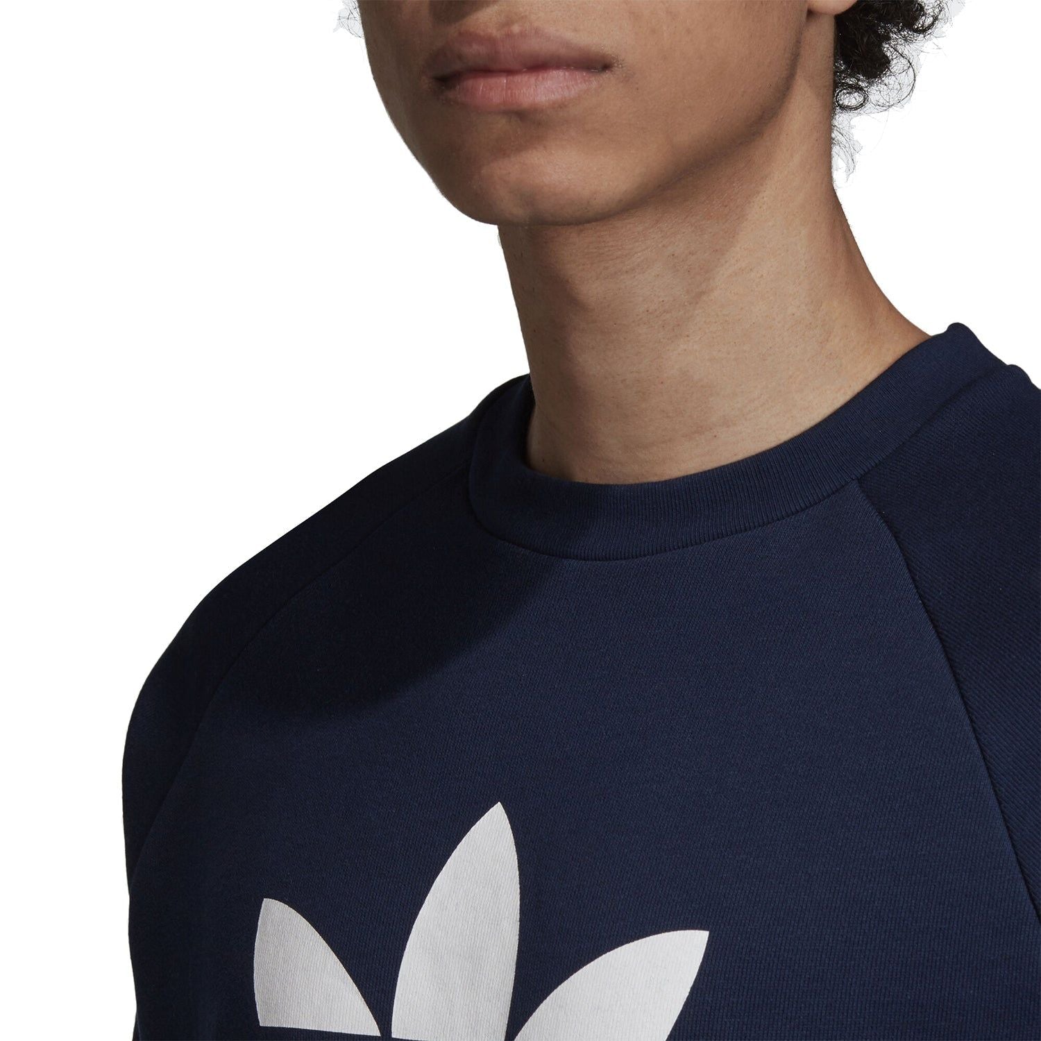 adidas Originals Trefoil Warm-Up Crew Sweatshirt - Blue - ViaductClothing - -