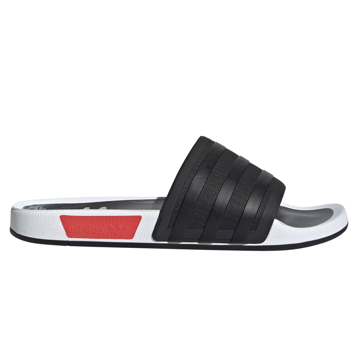 adidas Originals Unisex Adilette Premium NMD_R1 Slides - Black - ViaductClothing - -