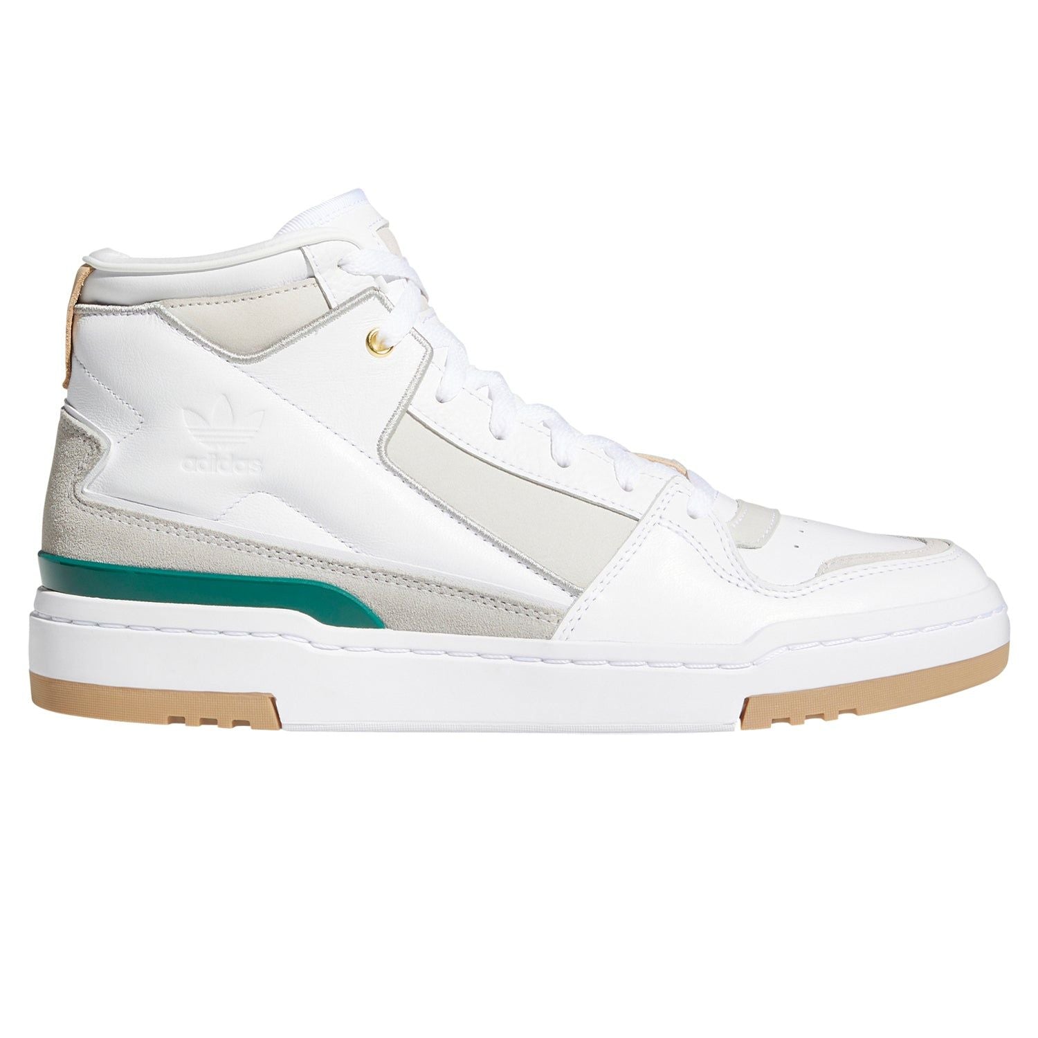 adidas Originals Unisex Forum Luxe Shoes - Mid White Collegiate Green - ViaductClothing - -