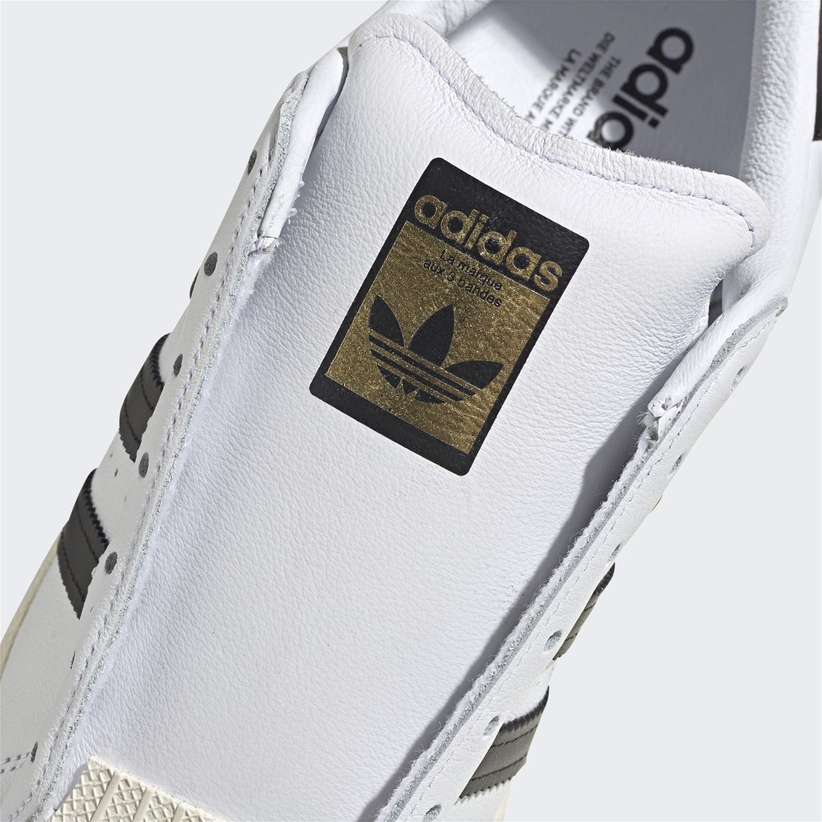 adidas Originals Unisex Superstar Laceless Shoes - White Black - ViaductClothing - -