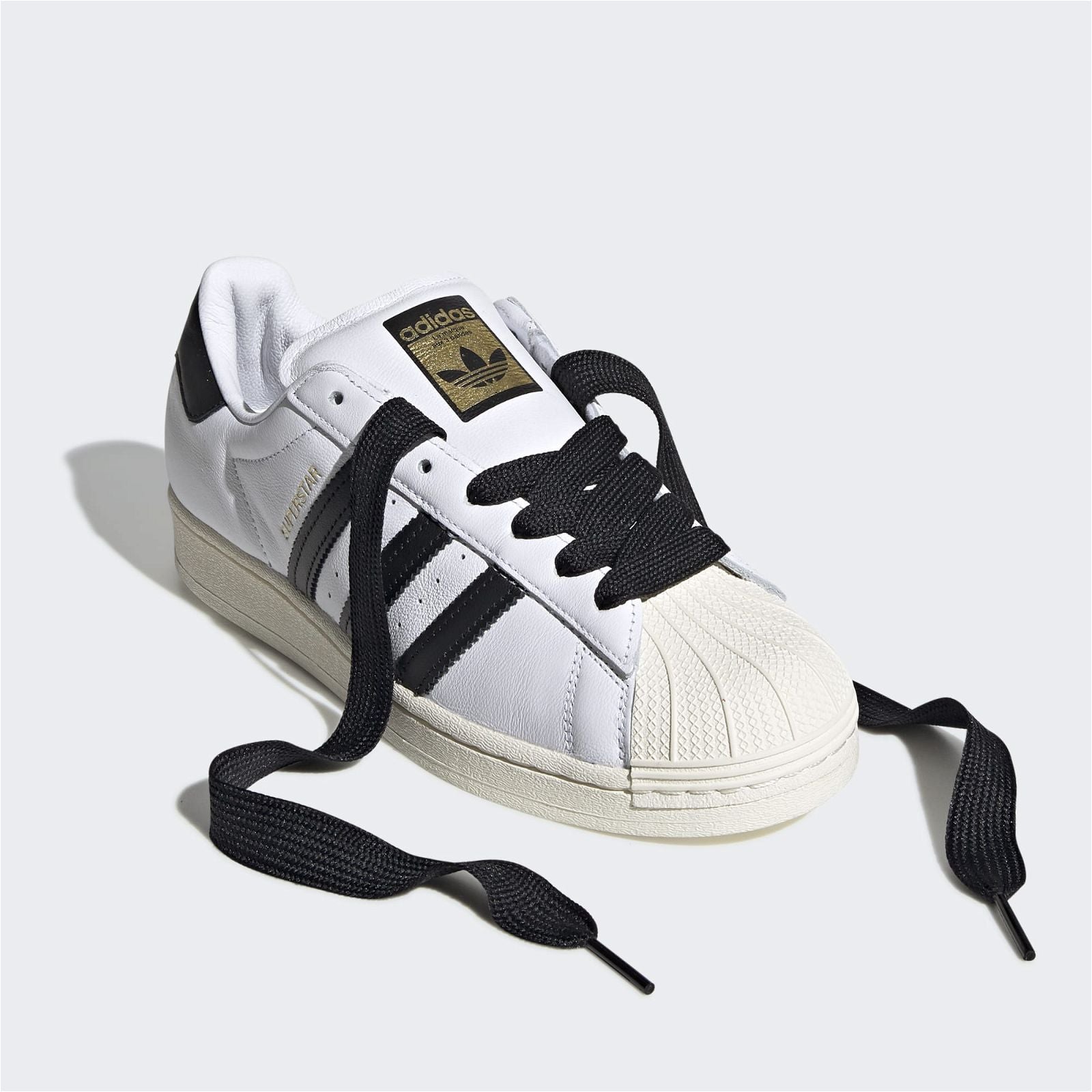 adidas Originals Unisex Superstar Laceless Shoes - White Black - ViaductClothing - -