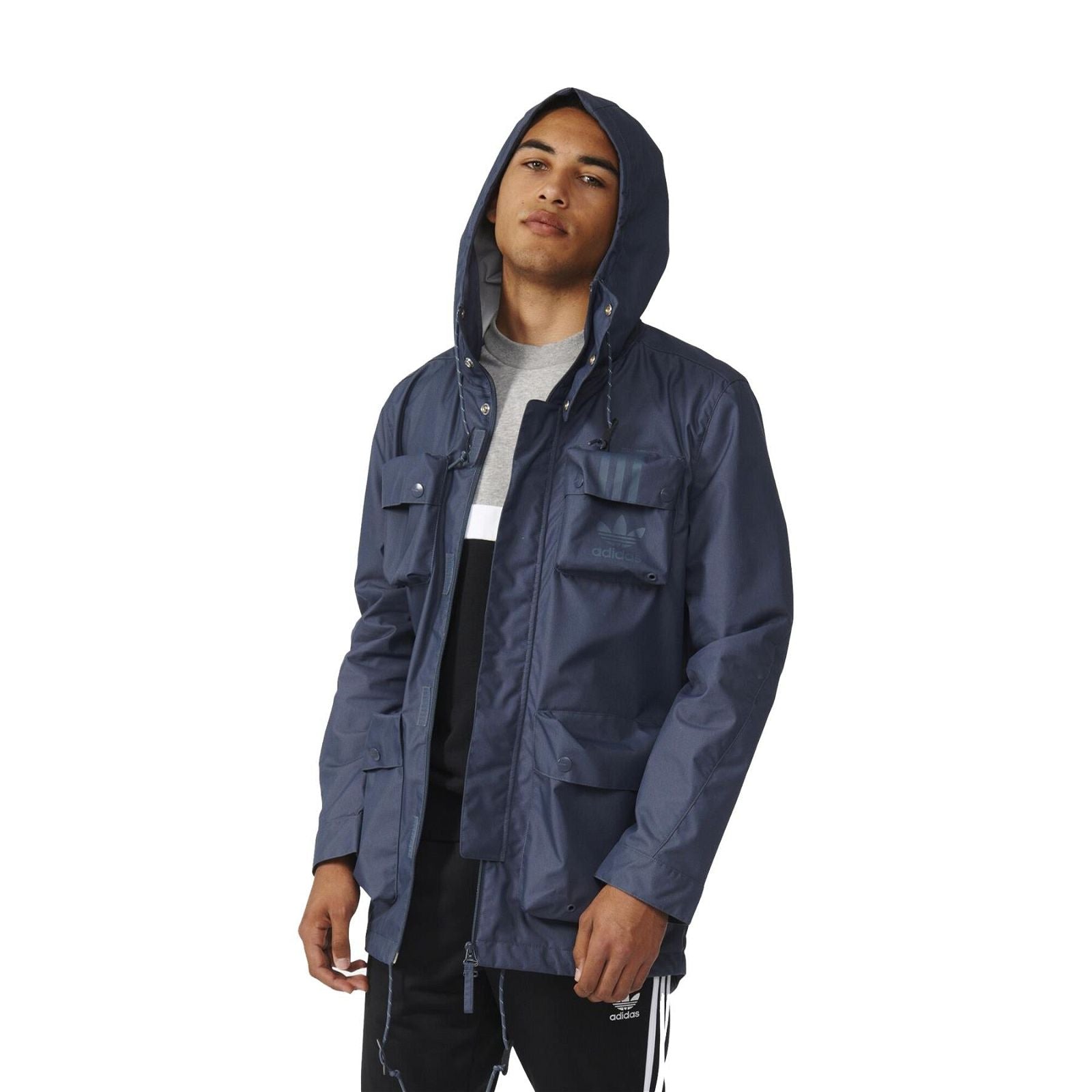 adidas Originals Utility Parka - Navy - ViaductClothing - -