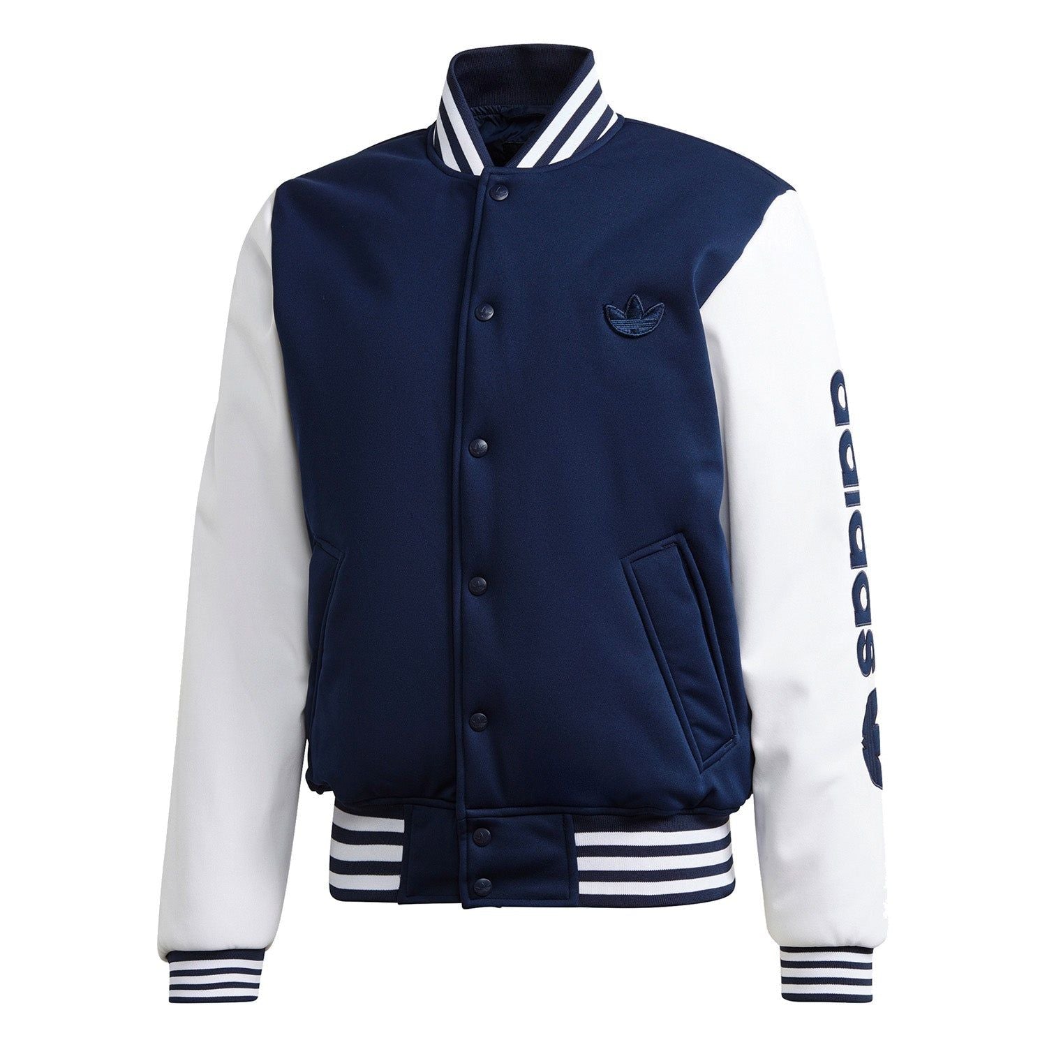 adidas Originals Varsity Bomber Jacket - Navy - ViaductClothing - -