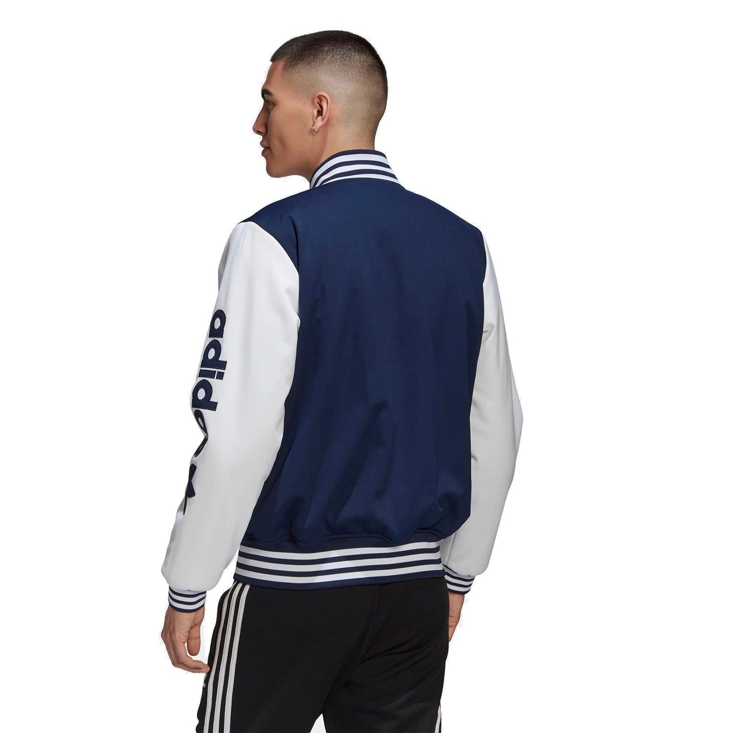 adidas Originals Varsity Bomber Jacket - Navy - ViaductClothing - -
