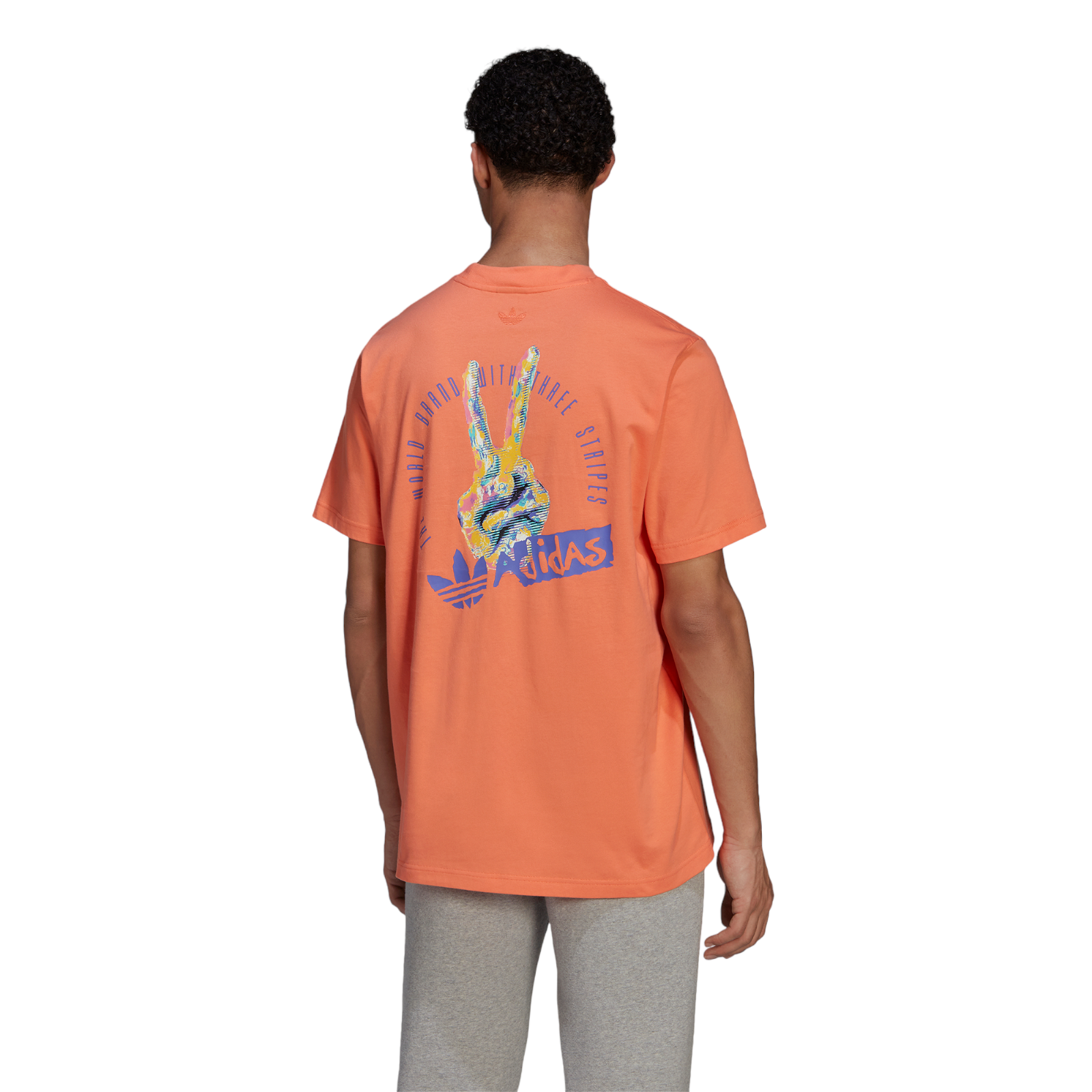 adidas Originals Victory Graphic Tee - Semi Coral - ViaductClothing - -