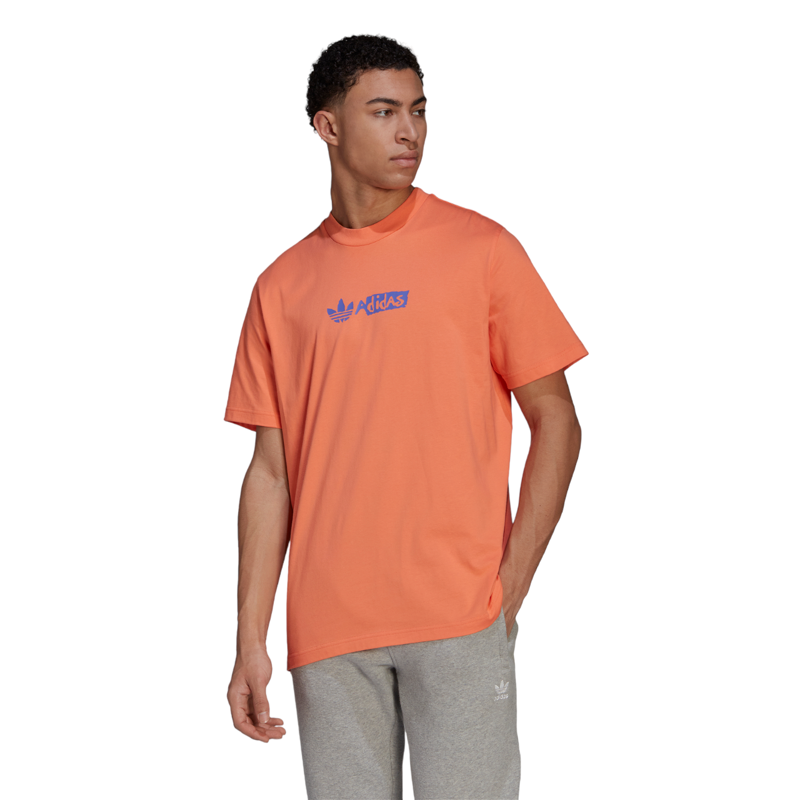 adidas Originals Victory Graphic Tee - Semi Coral - ViaductClothing - -
