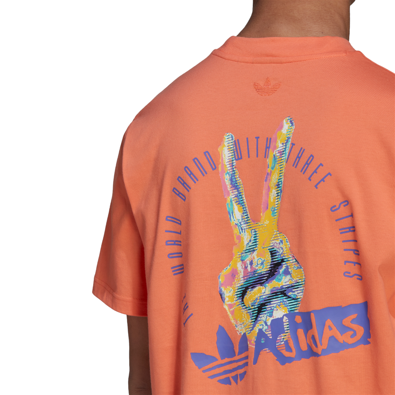 adidas Originals Victory Graphic Tee - Semi Coral - ViaductClothing - -