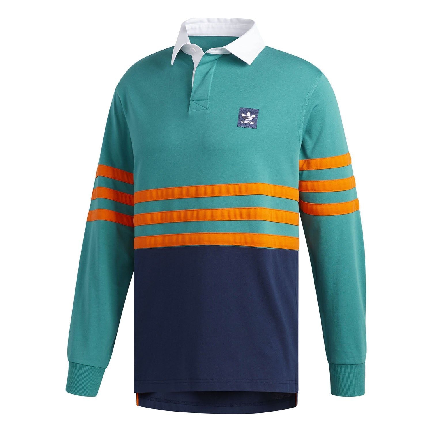 adidas Originals Winchell Rugby Shirt - Green - ViaductClothing - -