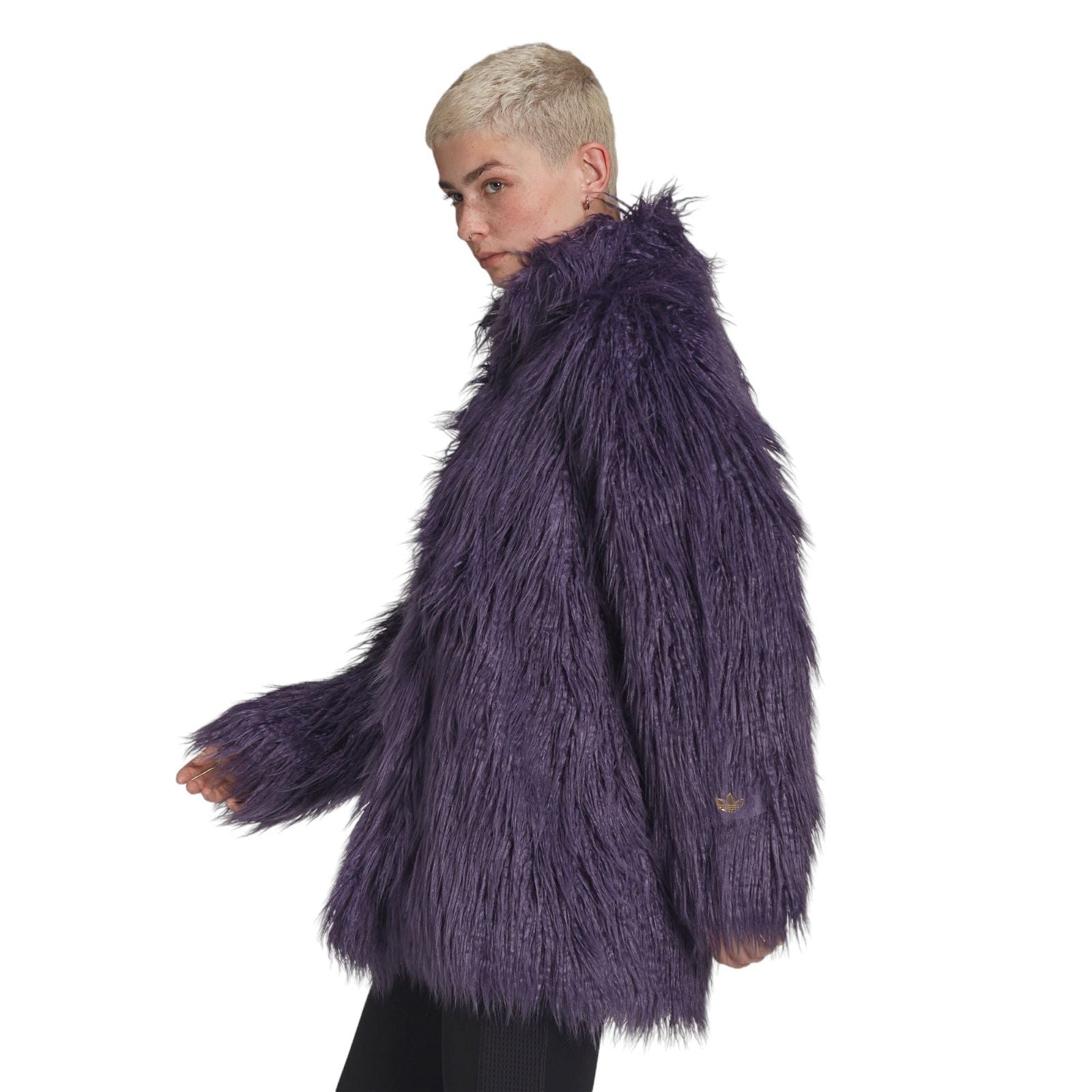 adidas Originals Women's Furry Jacket - Purple - ViaductClothing - -