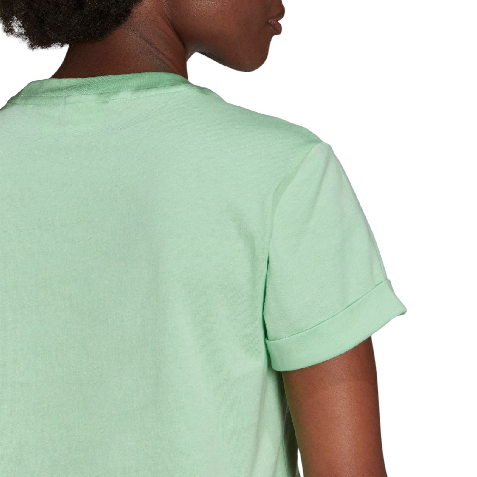 adidas Originals Womens Adicolor Essentials Cropped Tee - Glory Mint - ViaductClothing - -
