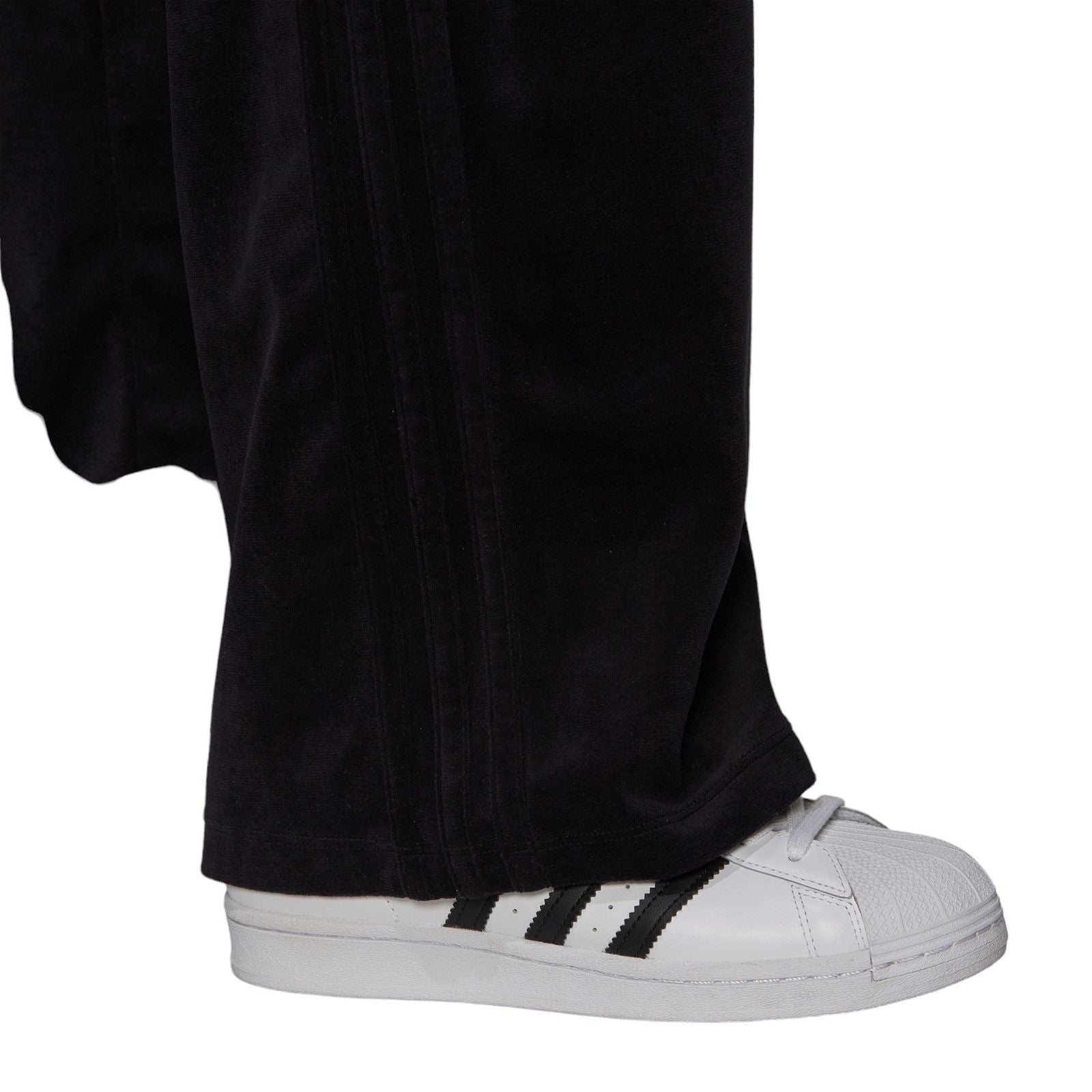 adidas Originals Womens Adicolor Velour Joggers - Black - ViaductClothing - -