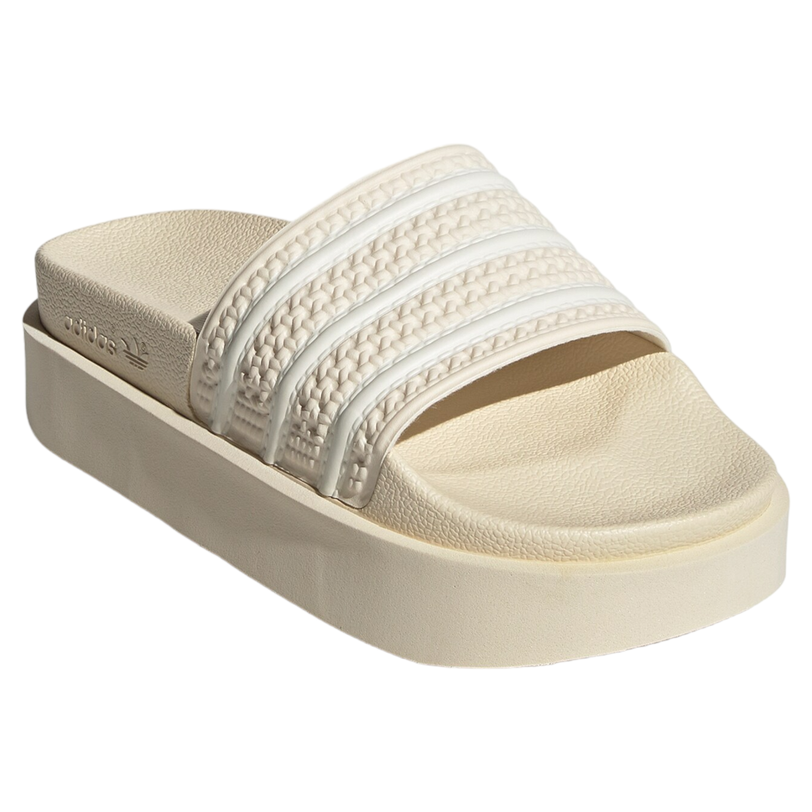 adidas Originals Womens Adilette Bonega Chunky Sole Platform Slides - Beige - ViaductClothing - -