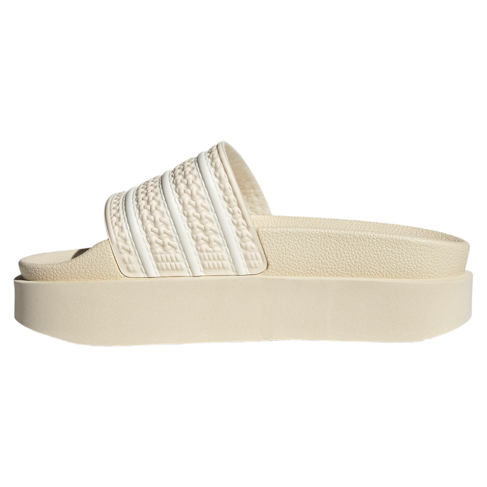 adidas Originals Womens Adilette Bonega Chunky Sole Platform Slides - Beige - ViaductClothing - -