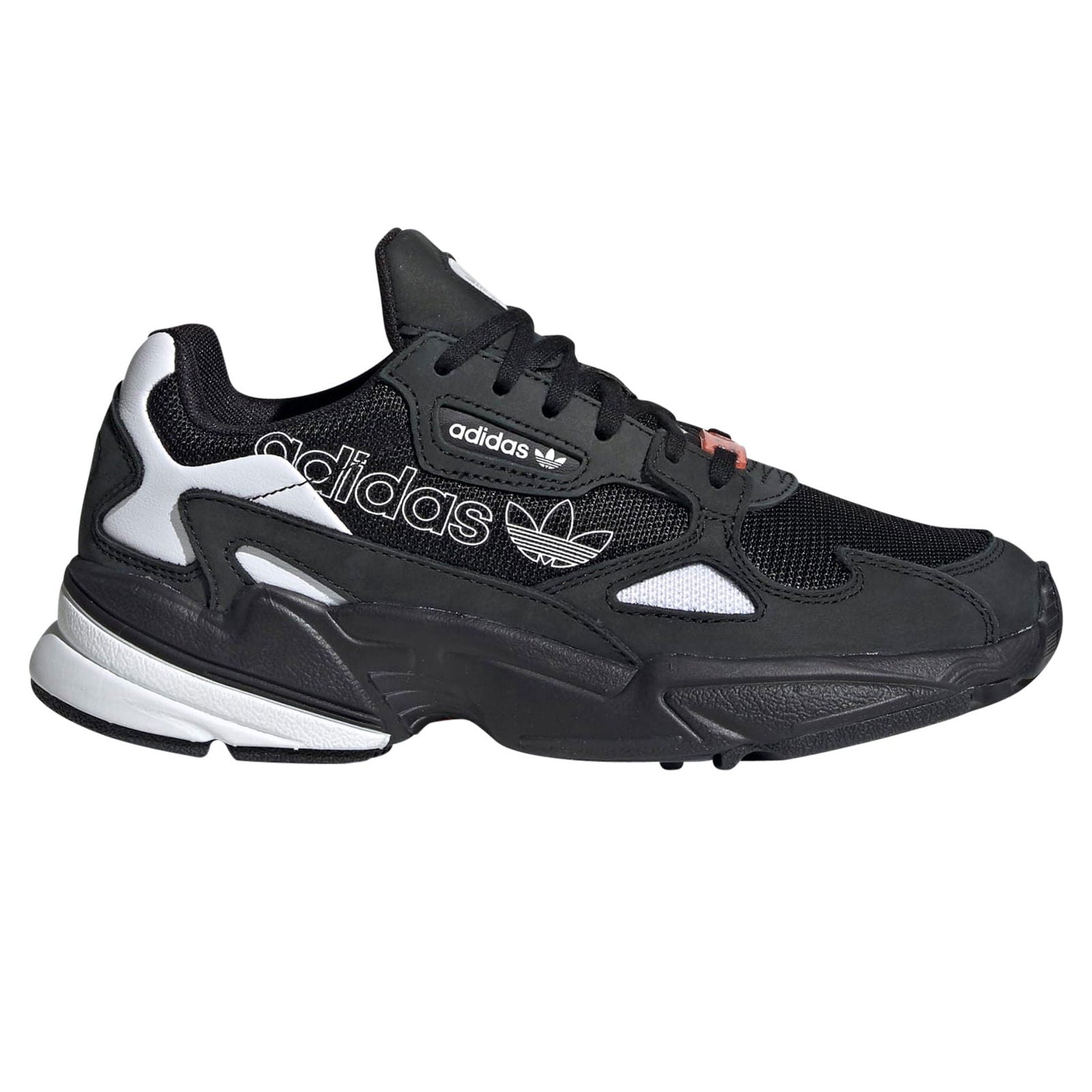 adidas Originals Womens Falcon K-Pop Shoes - Core Black - ViaductClothing - -