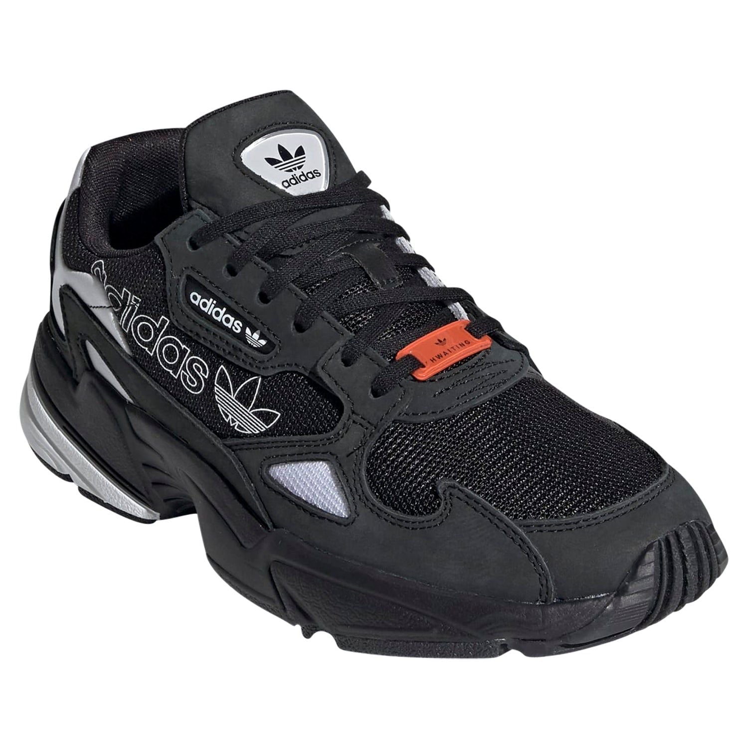 adidas Originals Womens Falcon K-Pop Shoes - Core Black - ViaductClothing - -